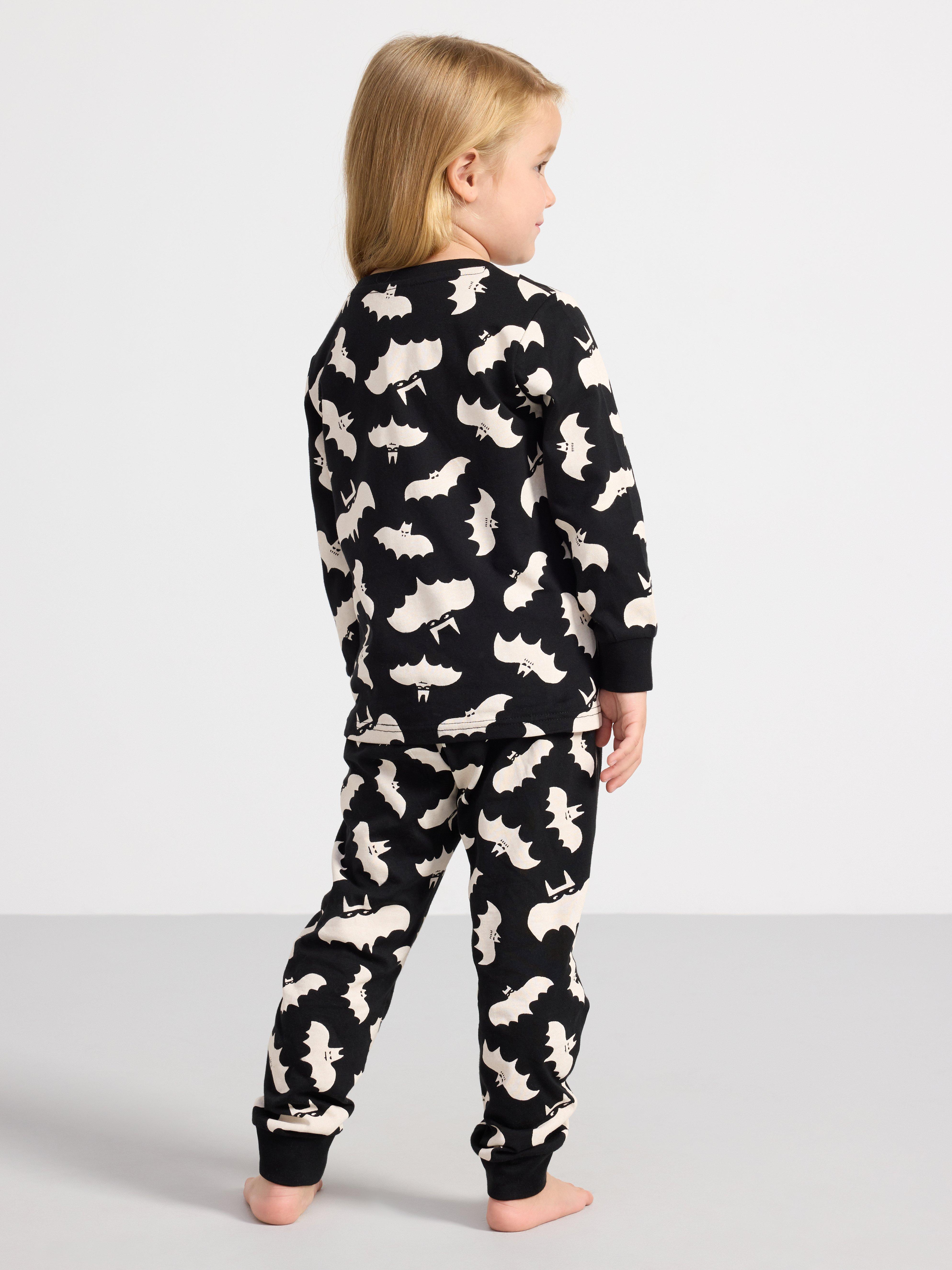 Pyjama set with halloween print Light Beige