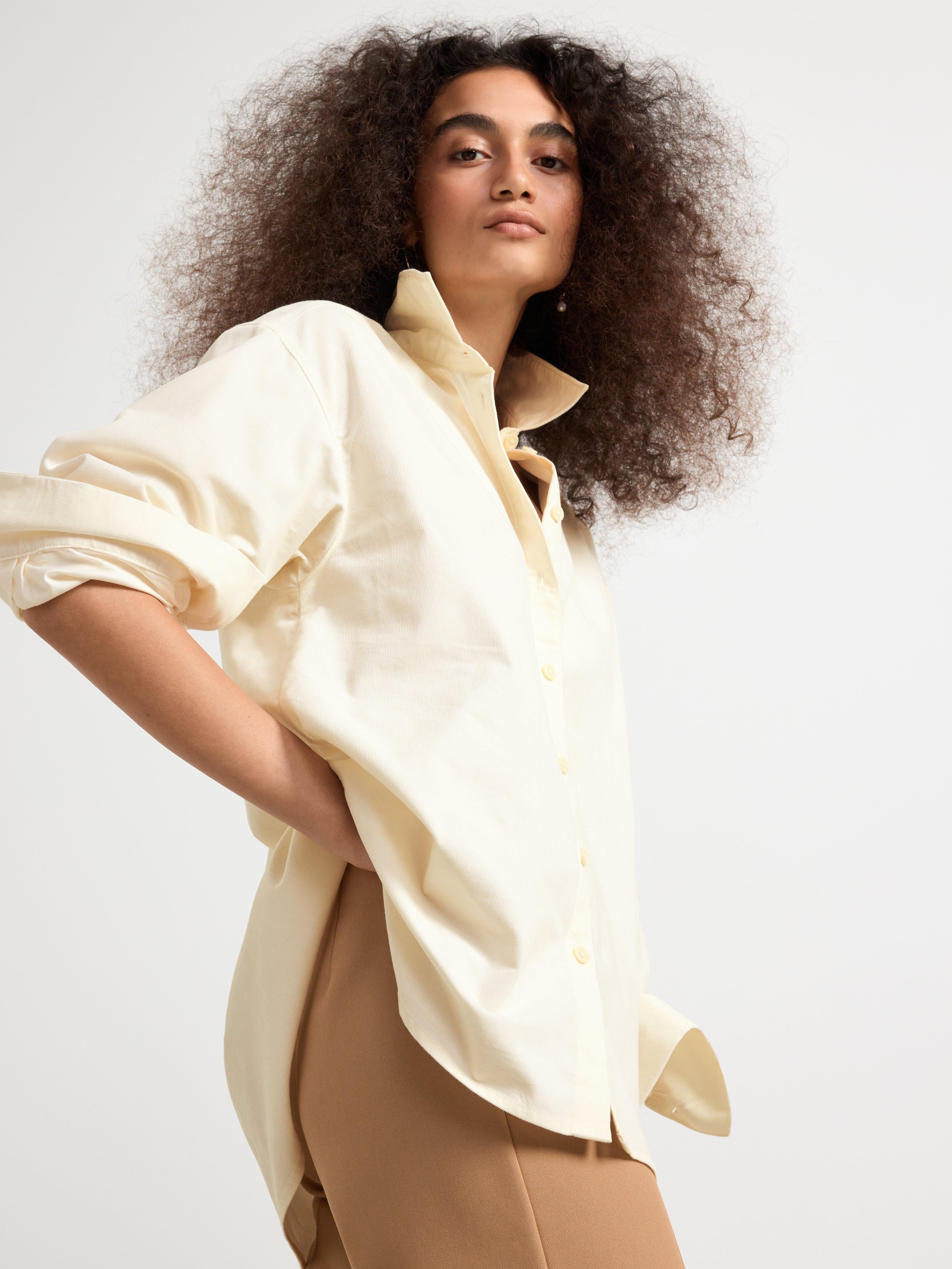 Shirt in corduroy Light Beige