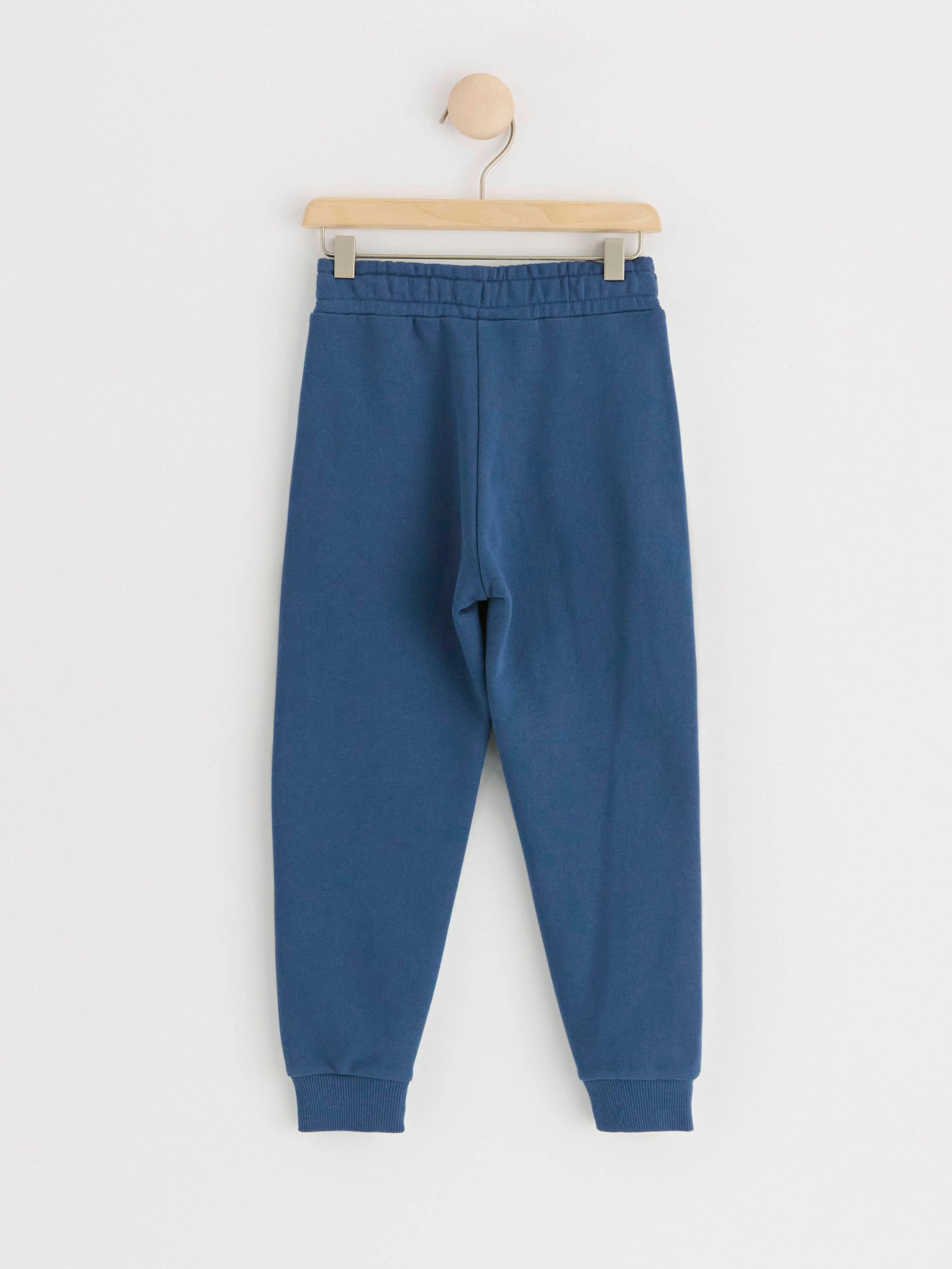 Joggers with reinforced knees Dark Dusty Blue