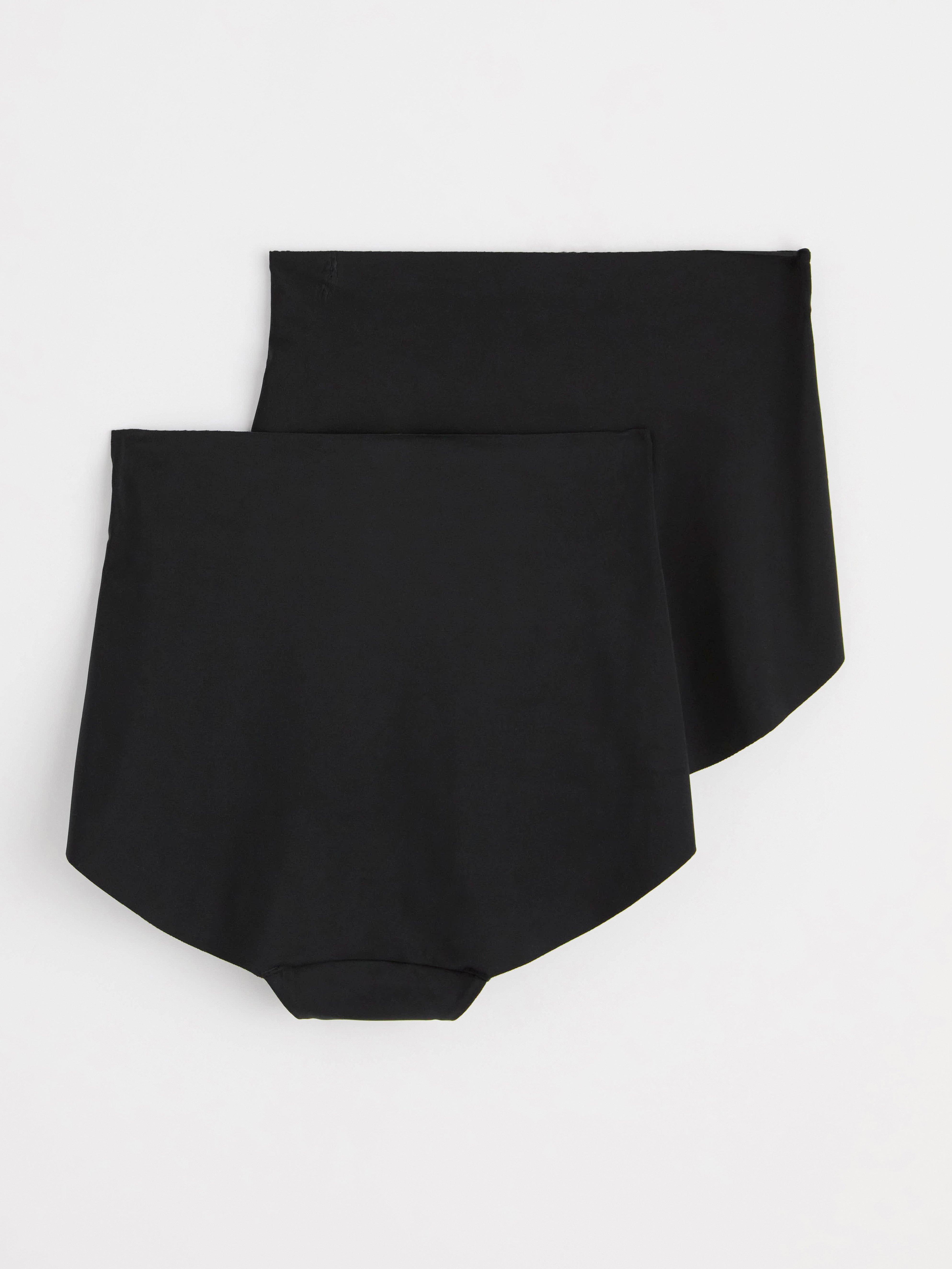 2-pack high waist briefs sport Black
