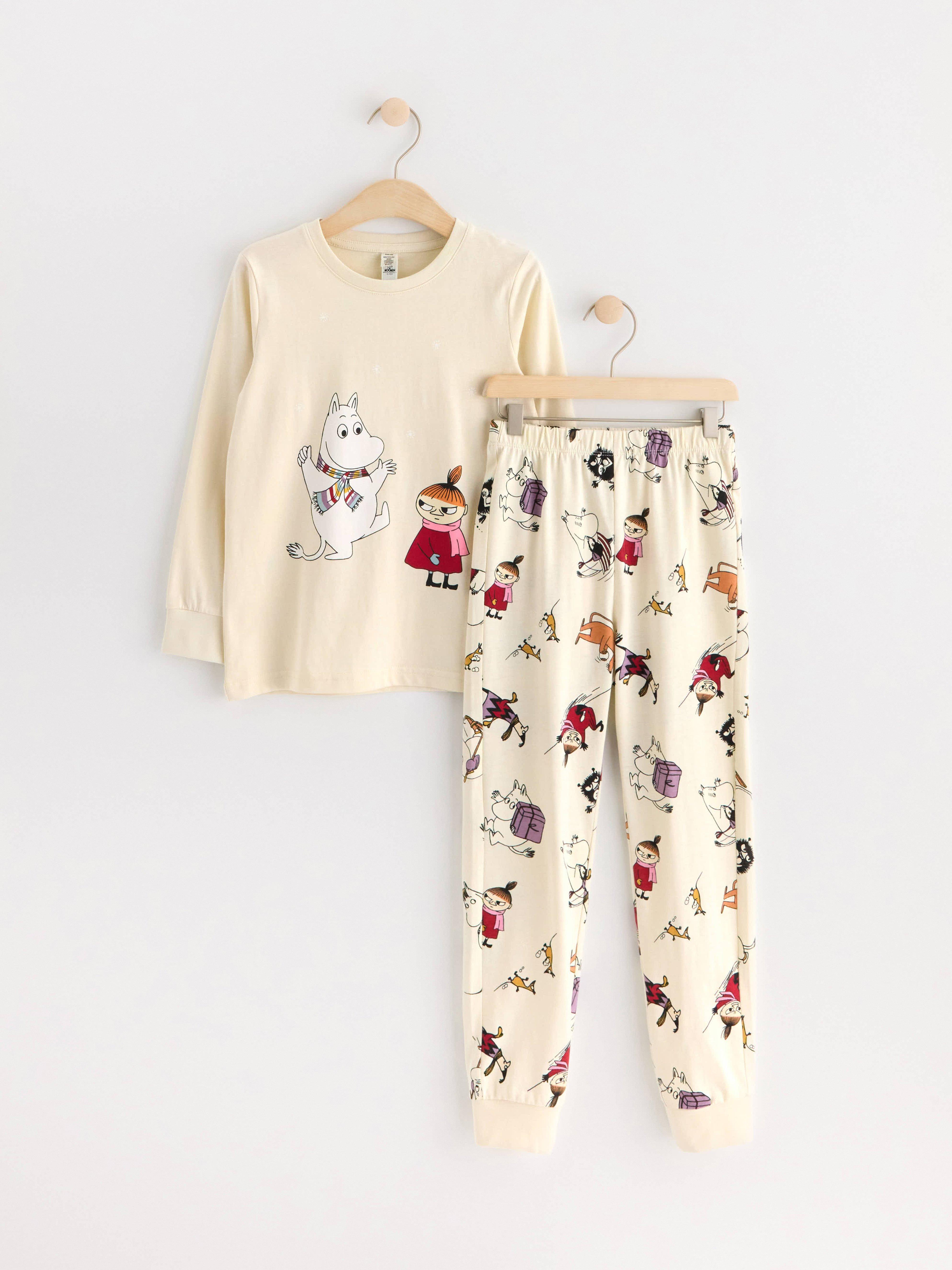 Pyjama set with Moomin print Light Beige