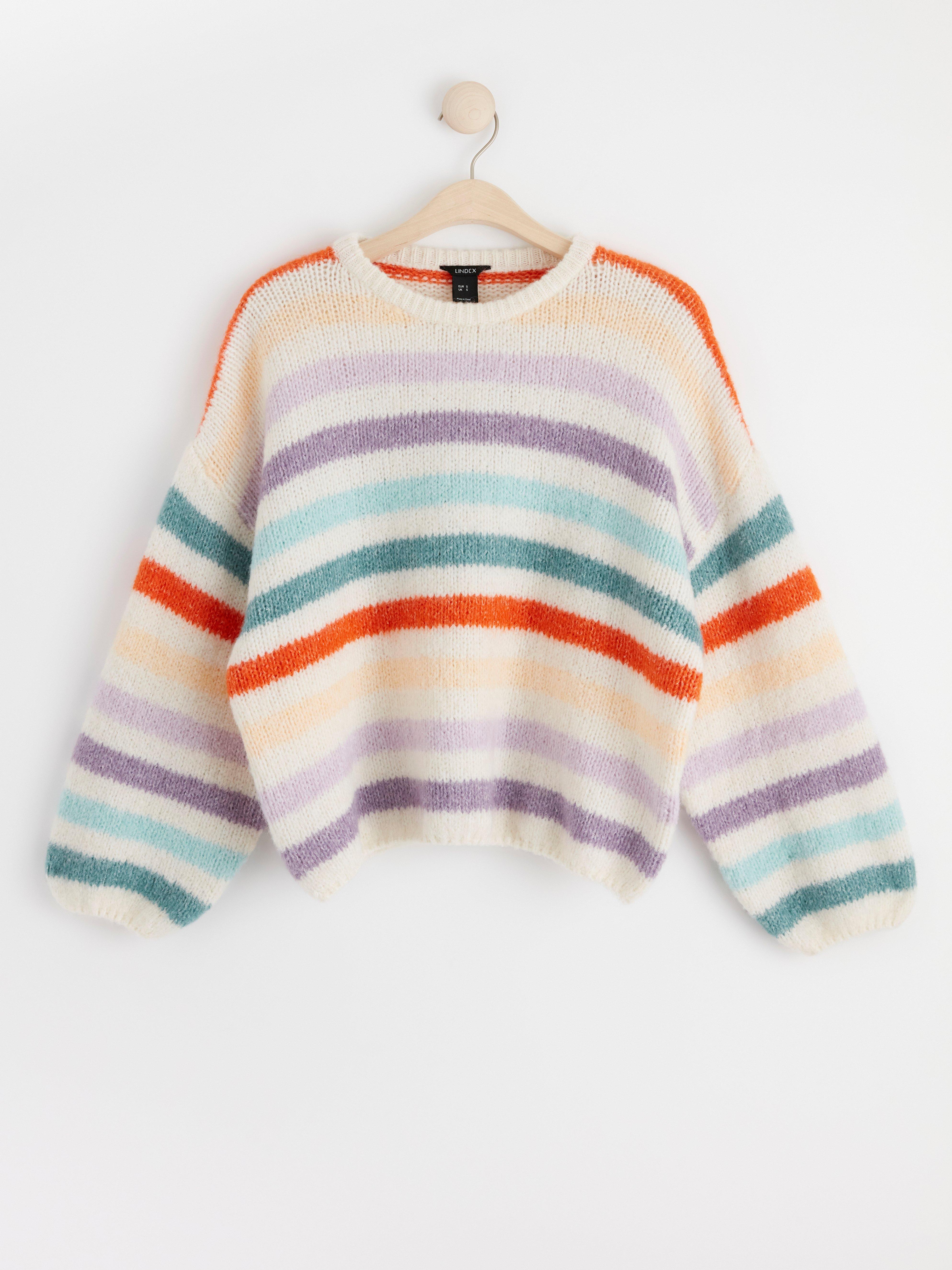 Striped jumper Light White