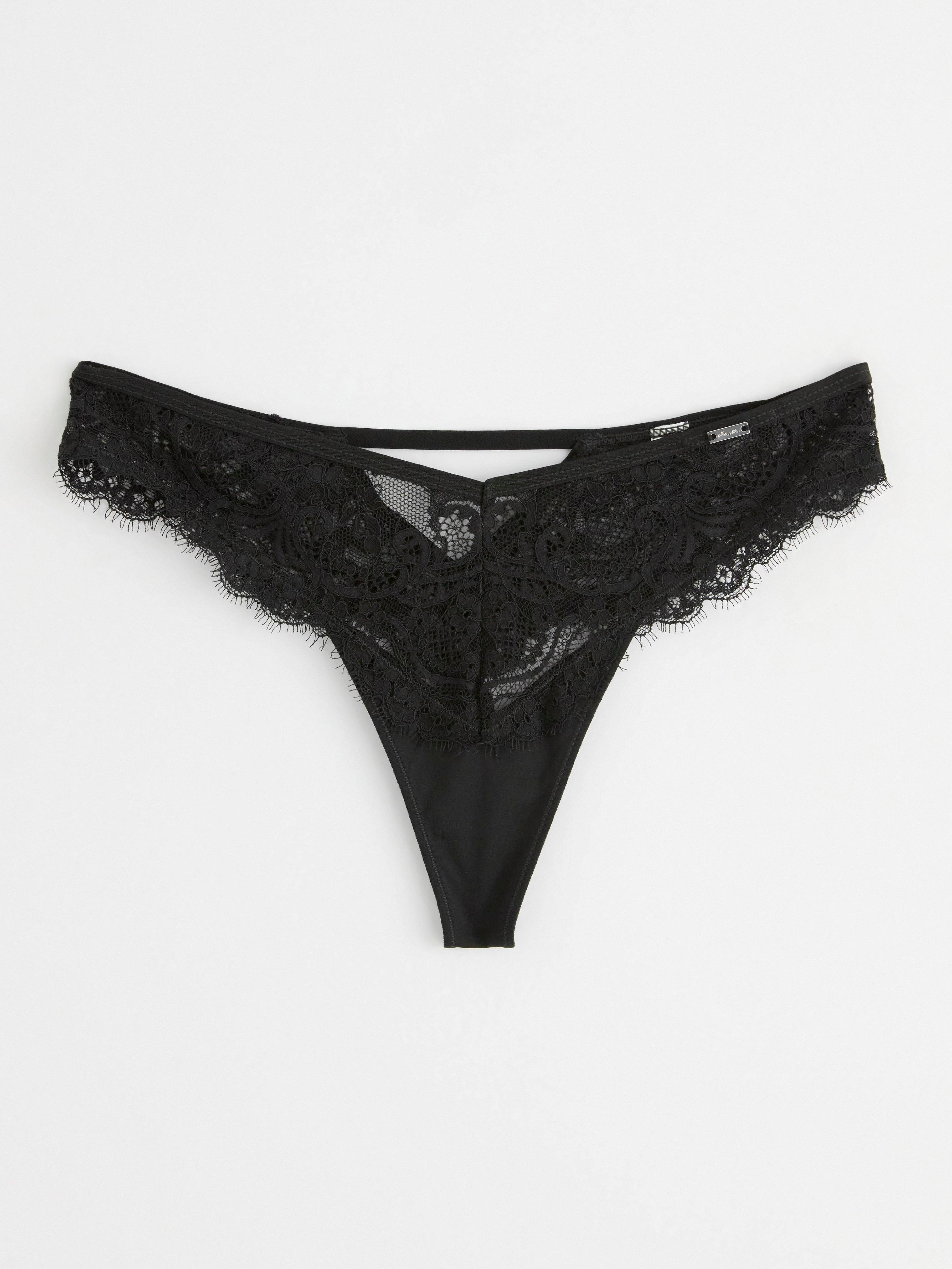 Thong high Black