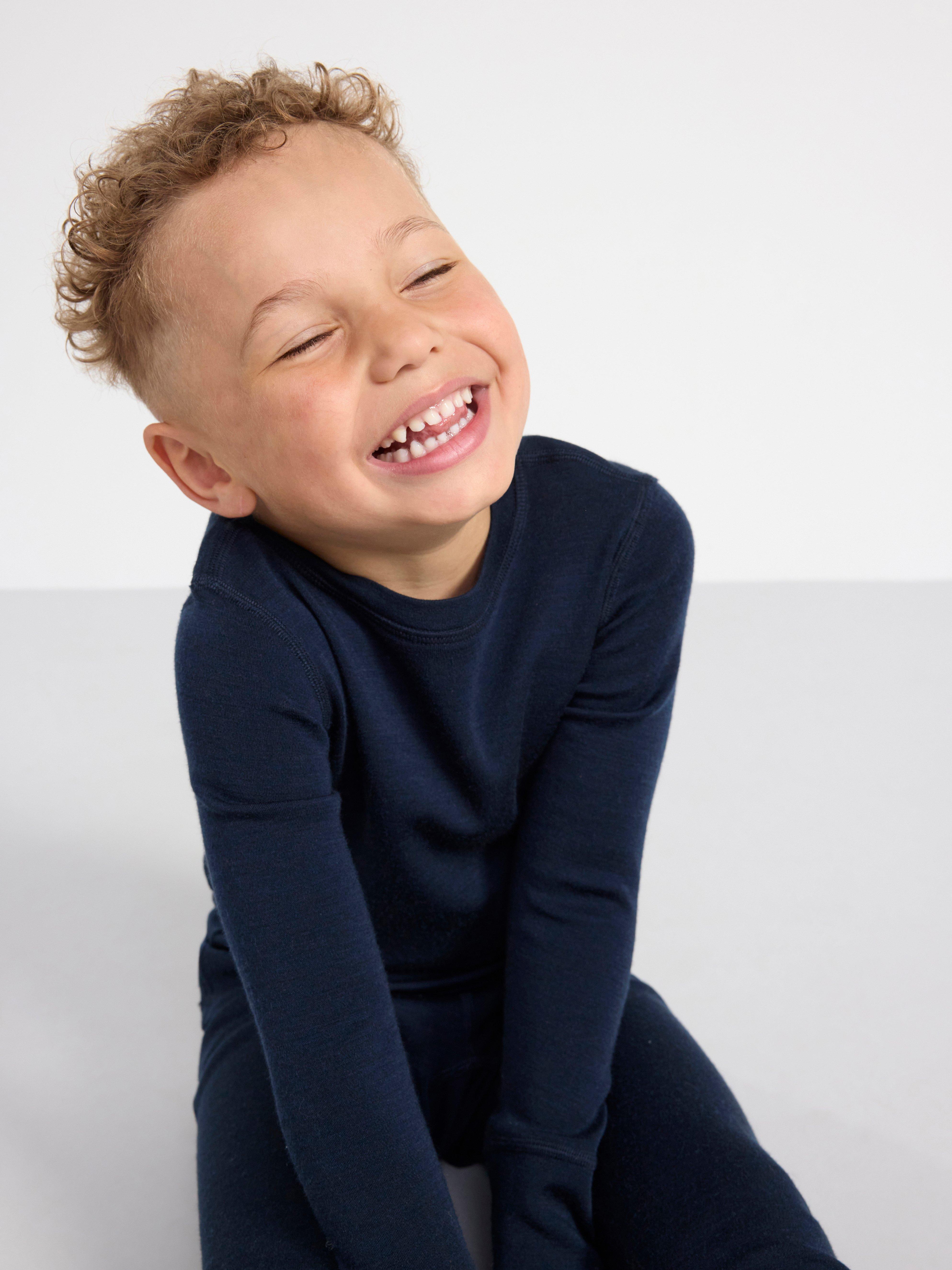 FIX Merino wool top Navy