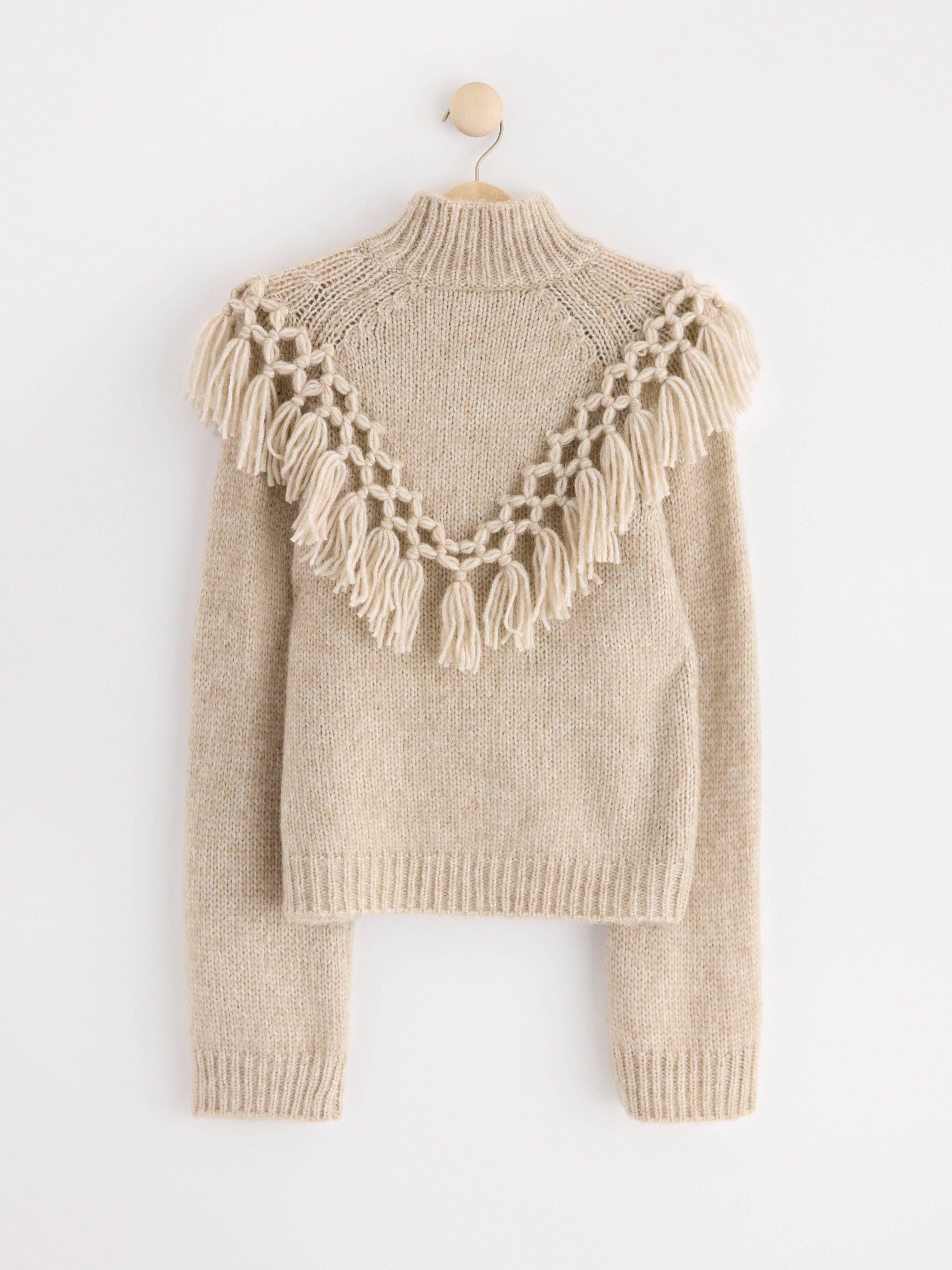 Mock neck jumper Grey Melange