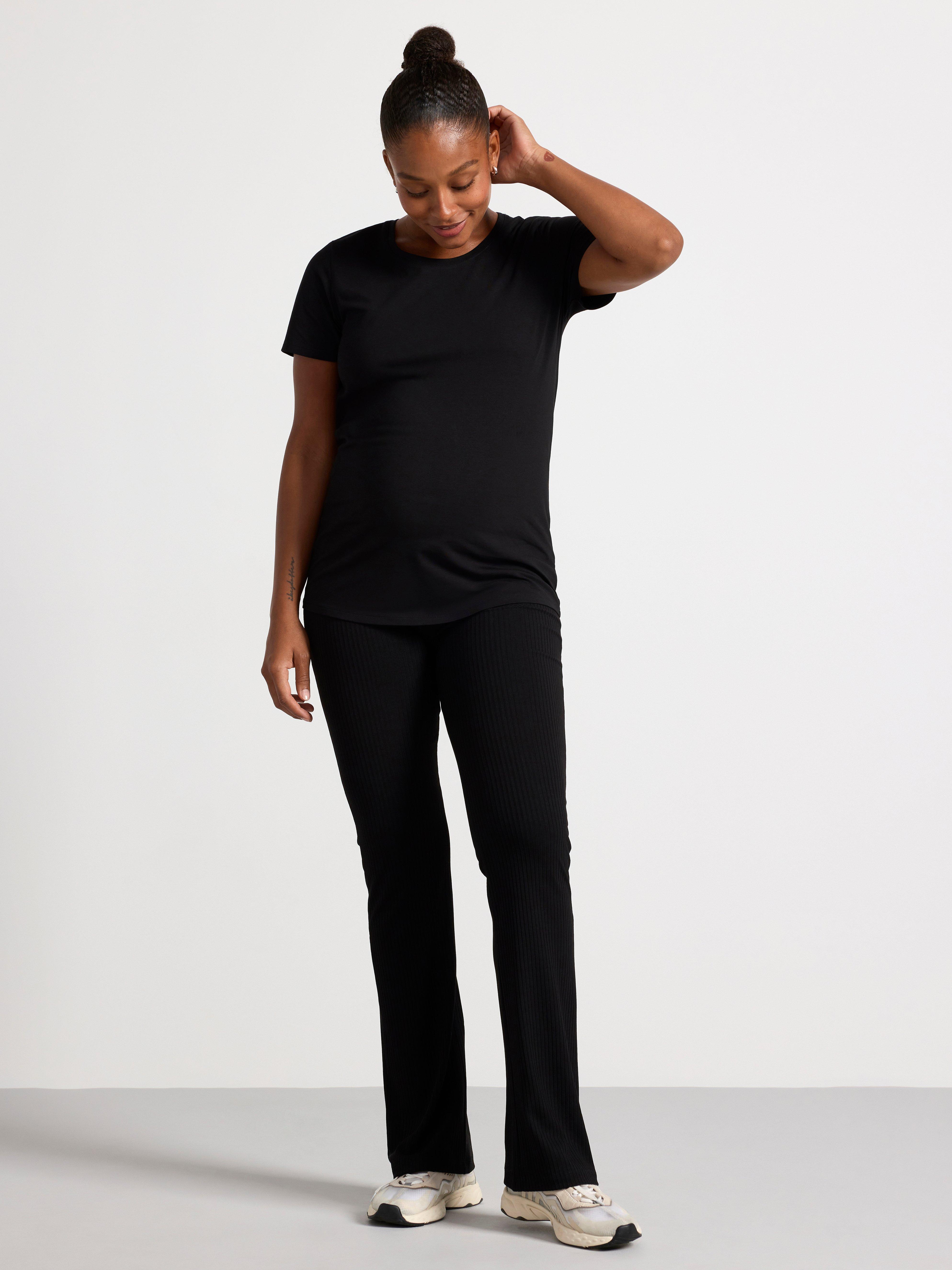 MOM ribbed leggings Black