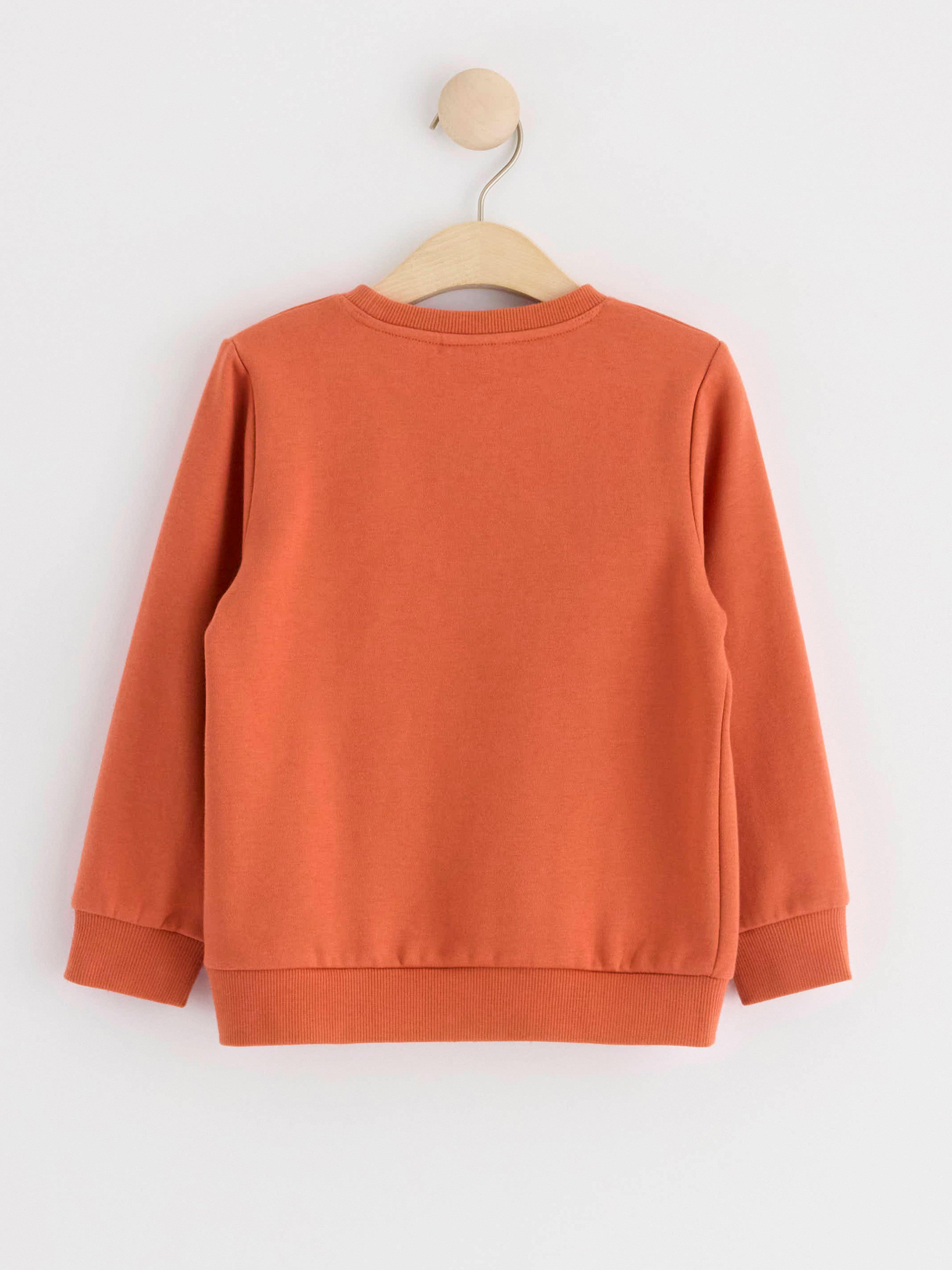 Sweatshirt with brushed inside Dusty Orange