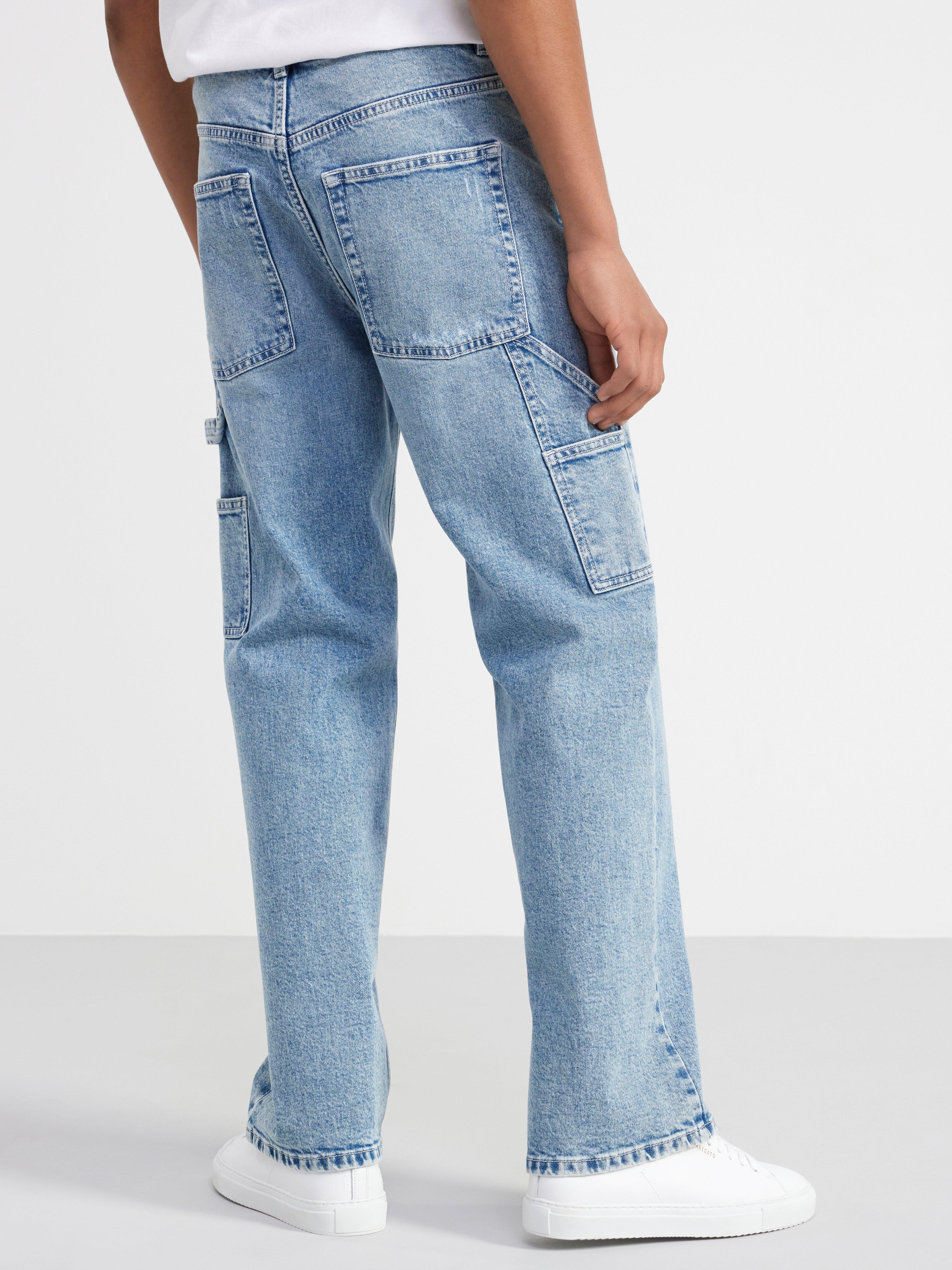 VIDAR Wide straight leg regular waist jeans Denim