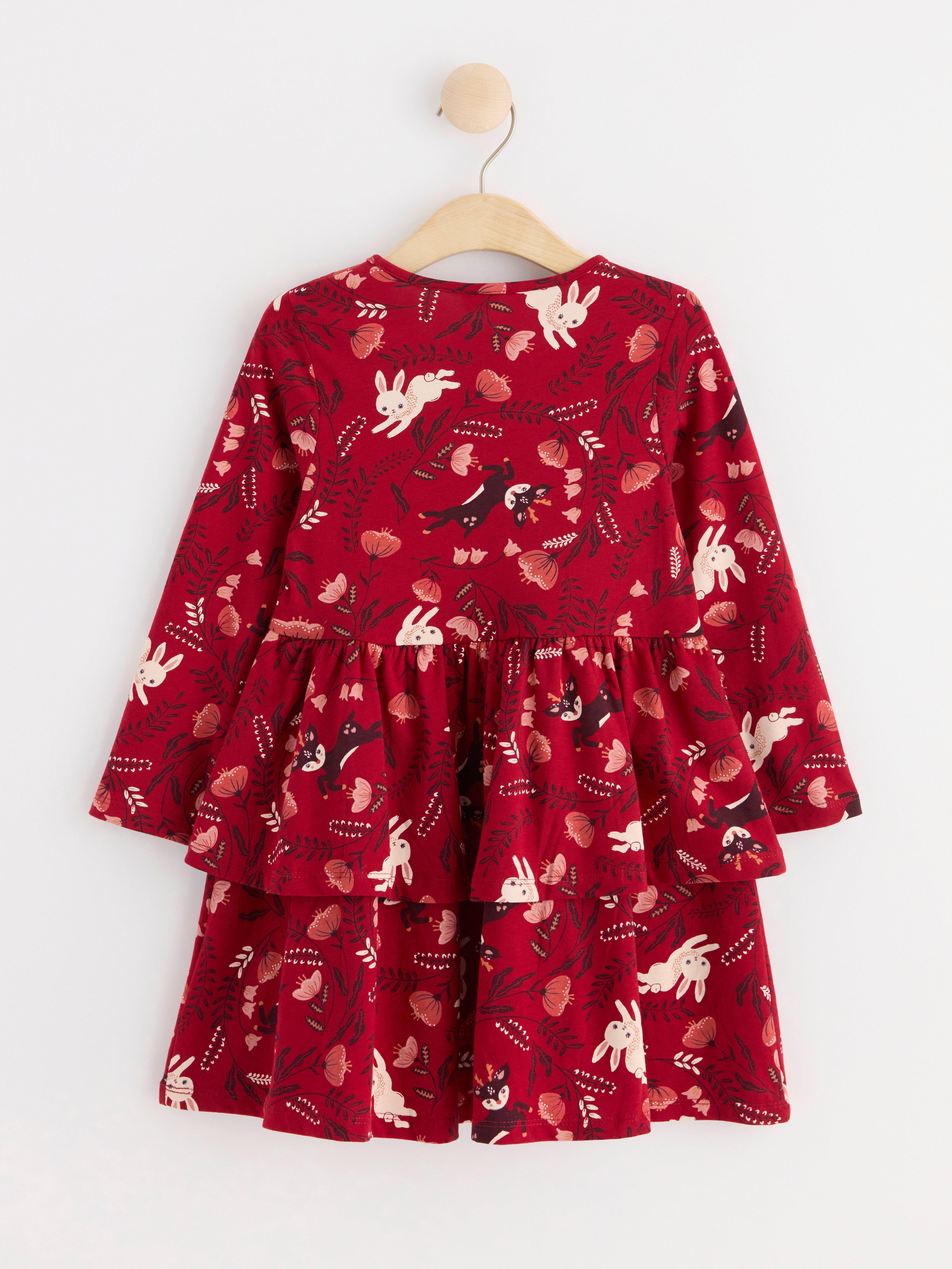 Tunic with print Dark Dusty Red