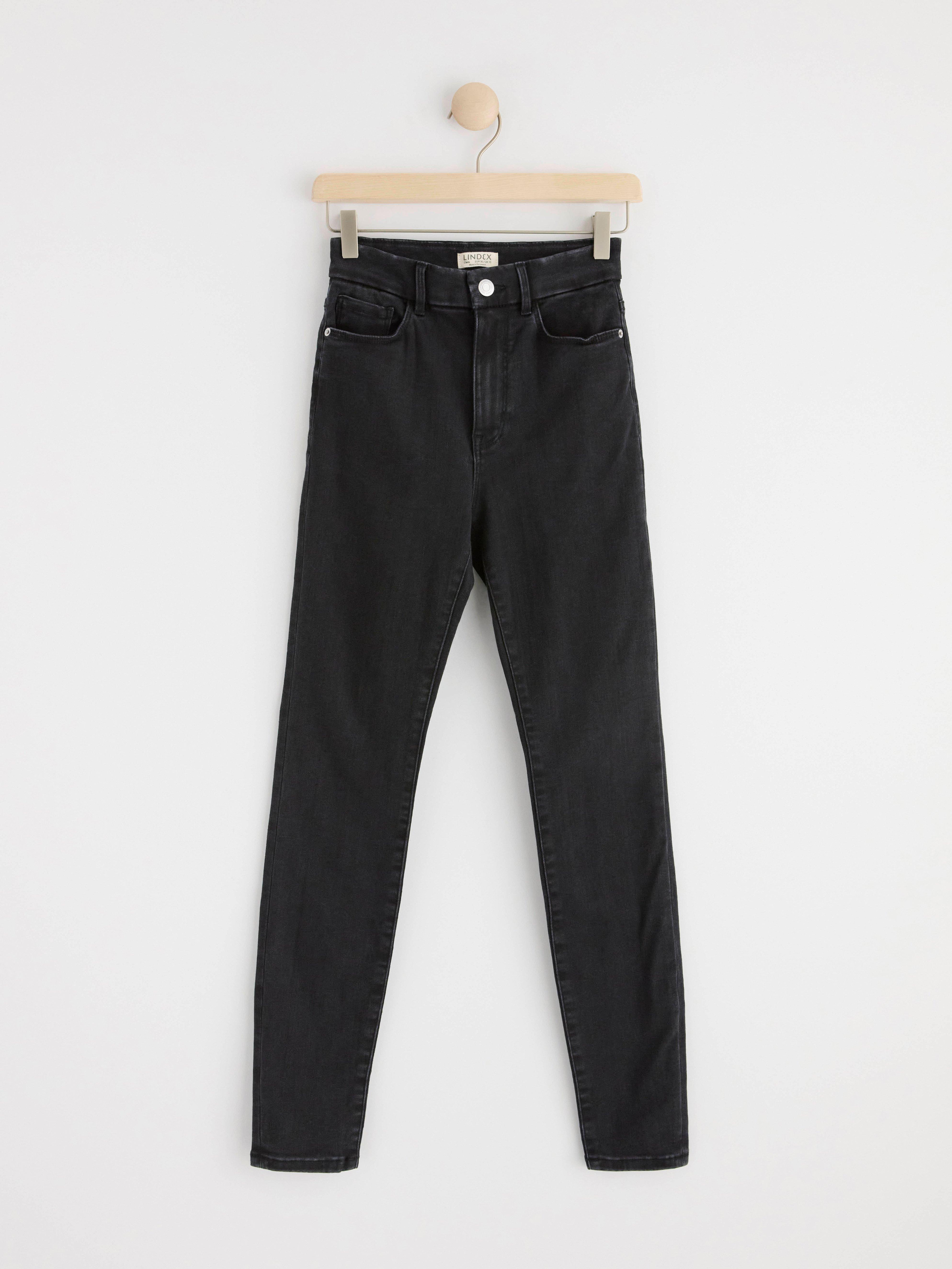 CLARA Curve super stretch slim fit jeans with high waist Black