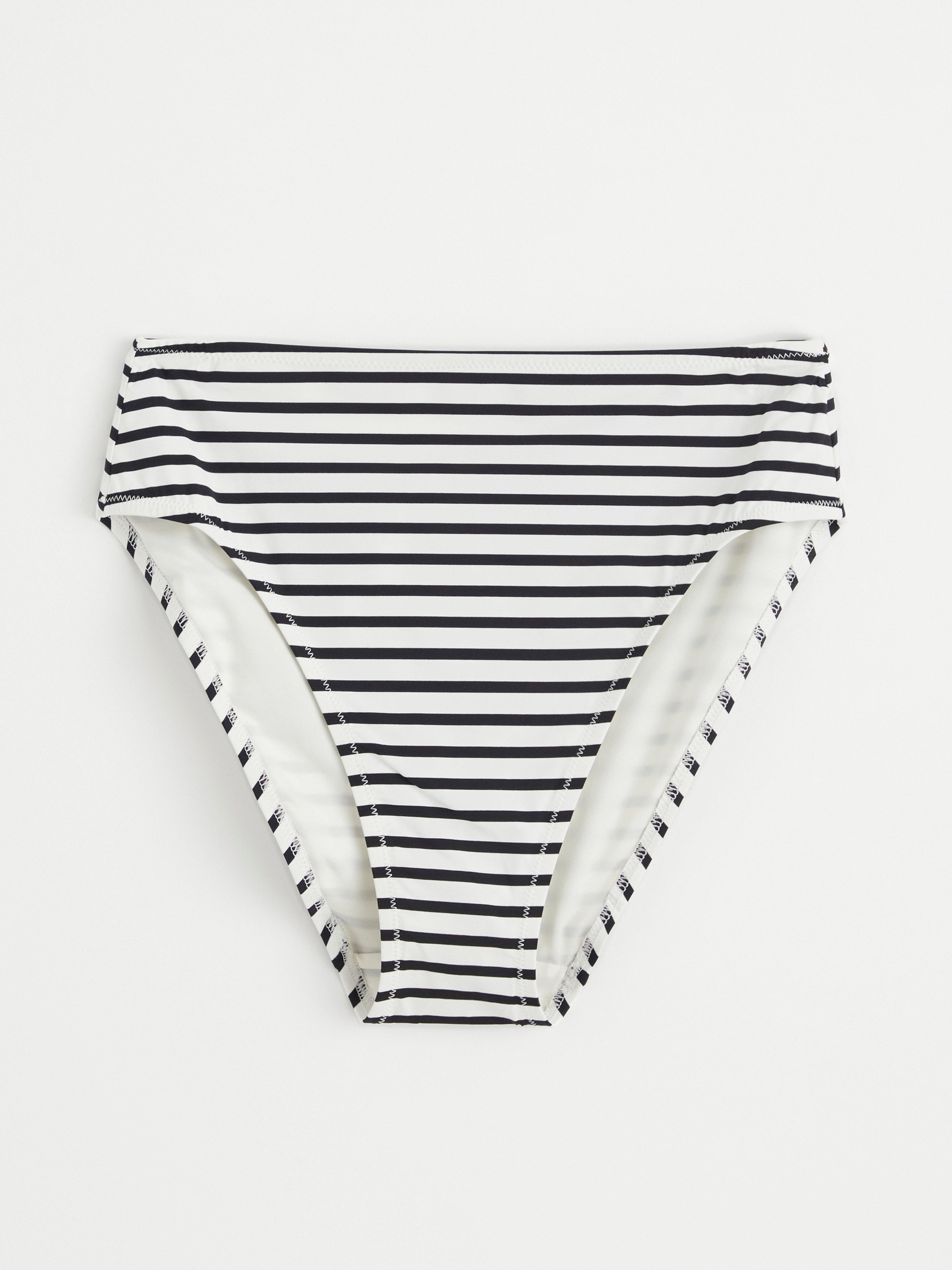High waist bikini briefs Black