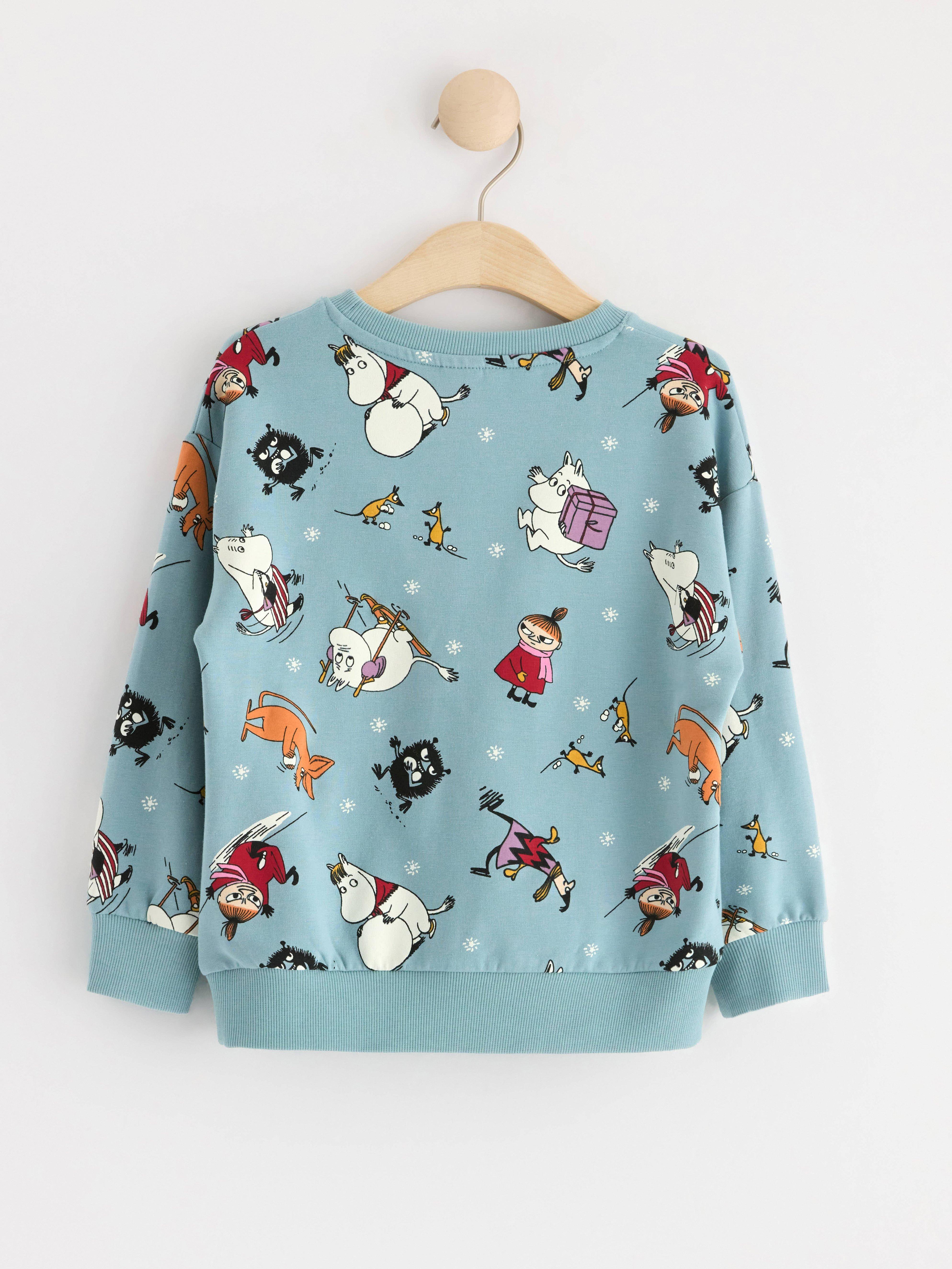 Sweatshirt with Moomin Light Dusty Blue