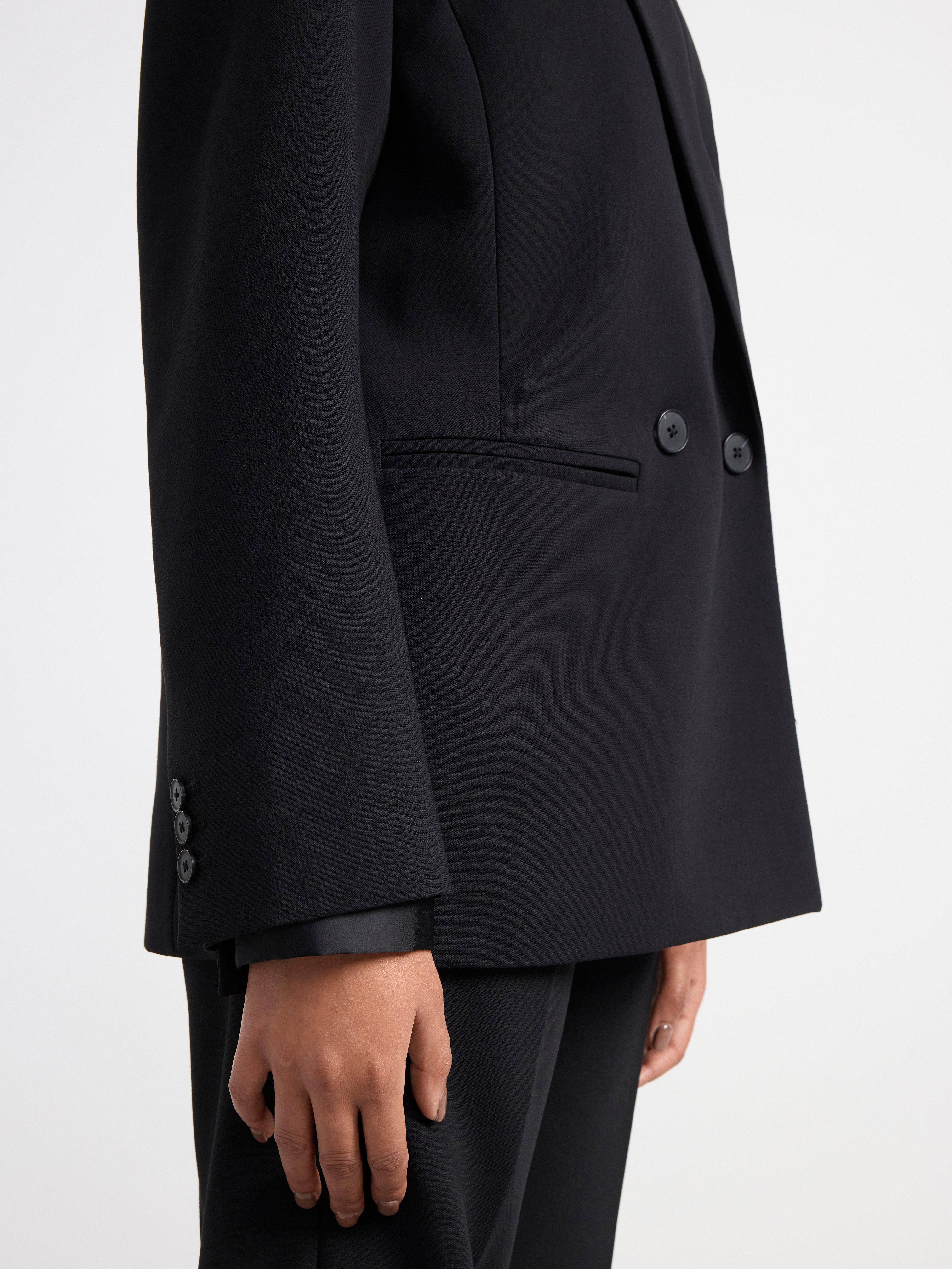 Blazer with double button closure Black