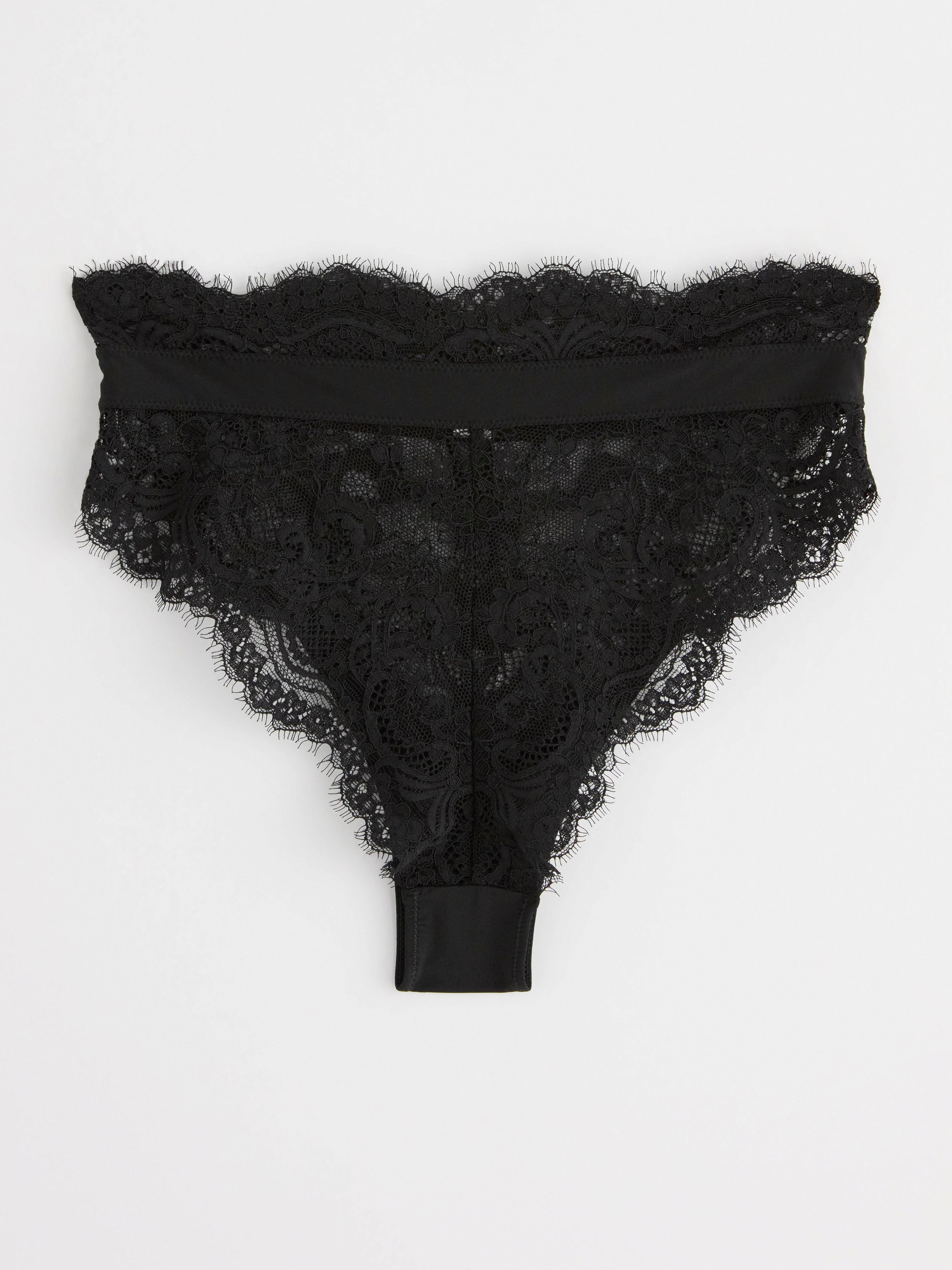 Brazilian high waist briefs Black