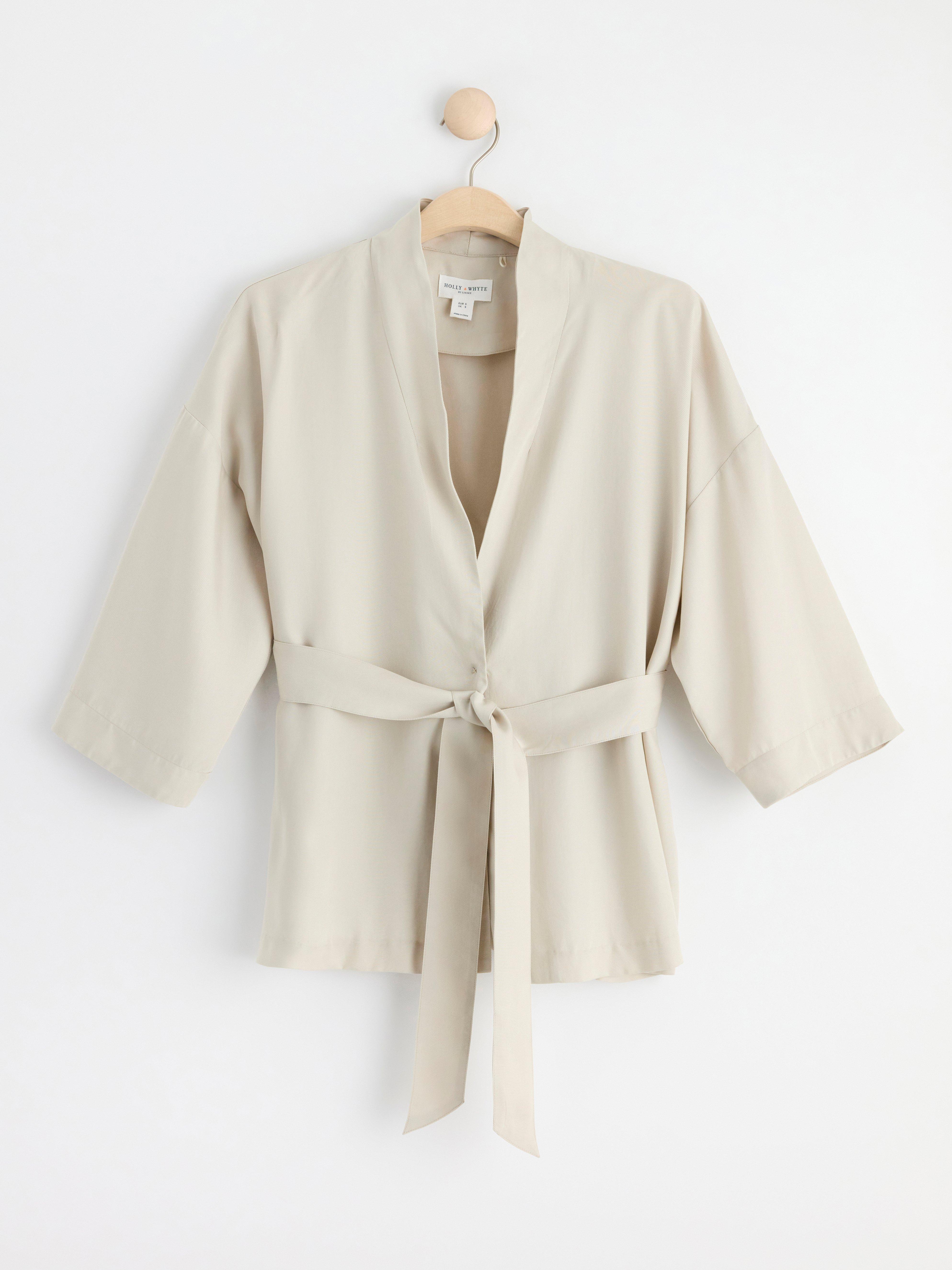 Three quarter sleeve jacket Light Beige