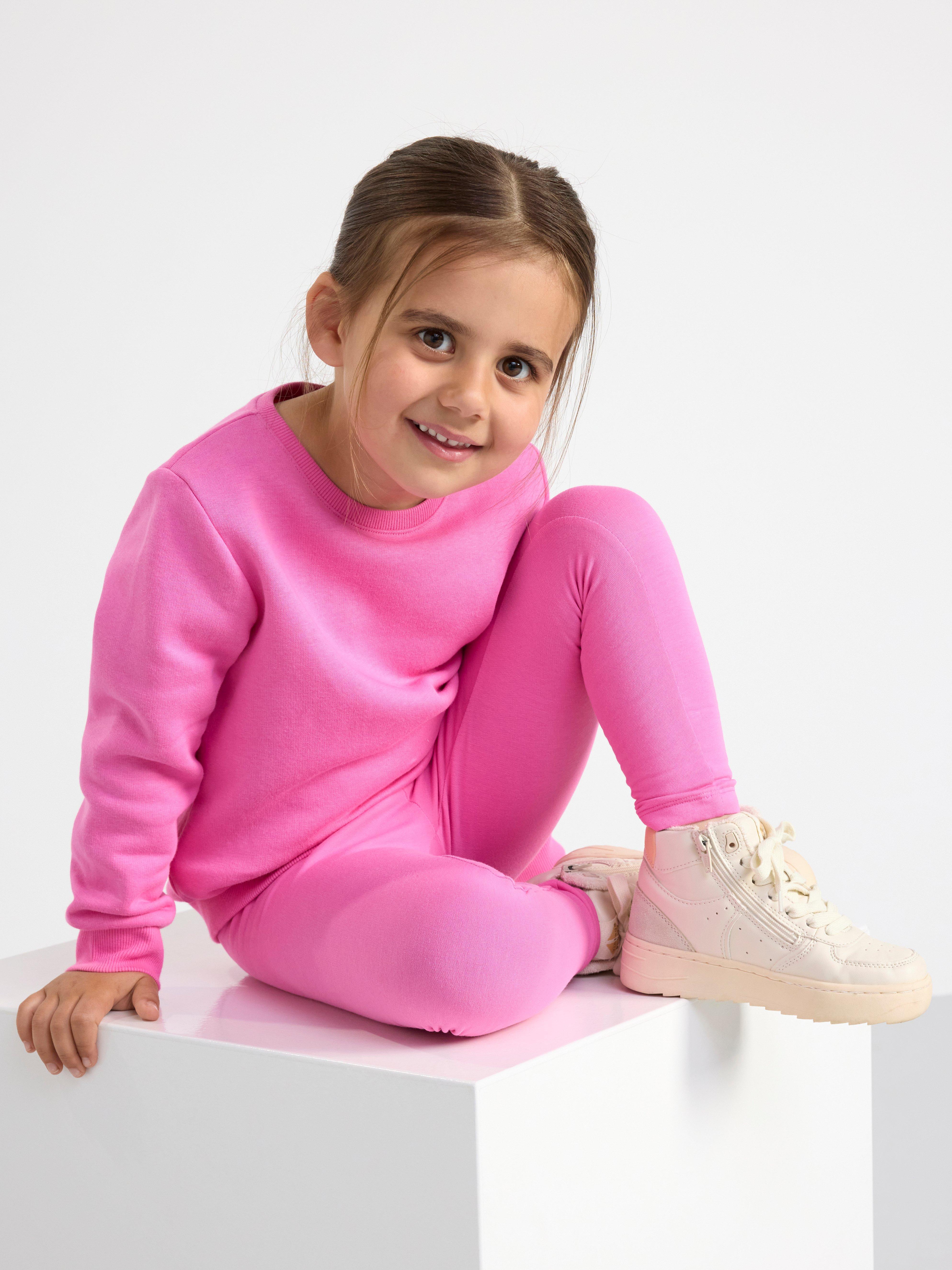 Sweatshirt with brushed inside Pink