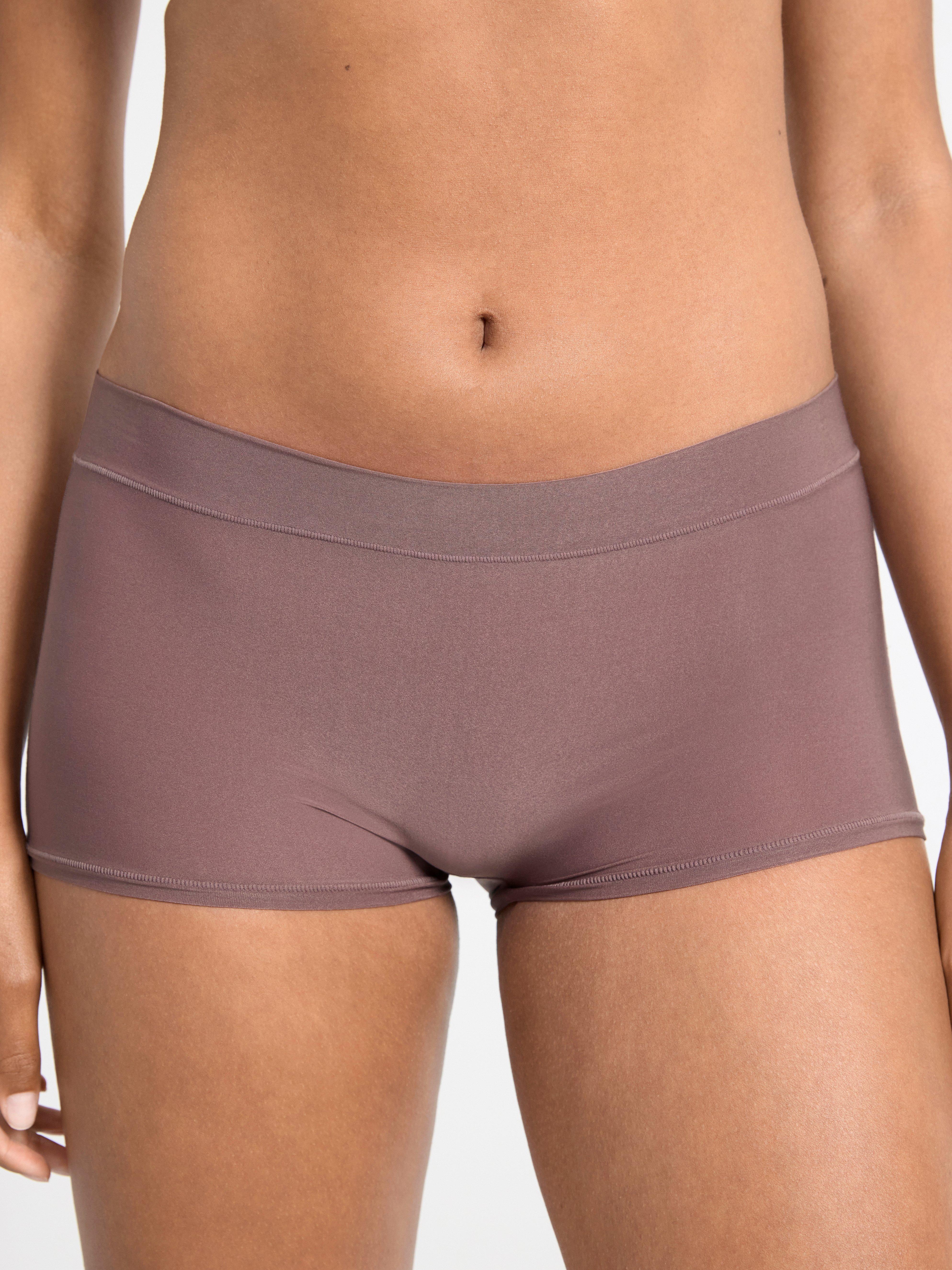 3-pack high waist super stretch boxer briefs Dark Dusty Brown