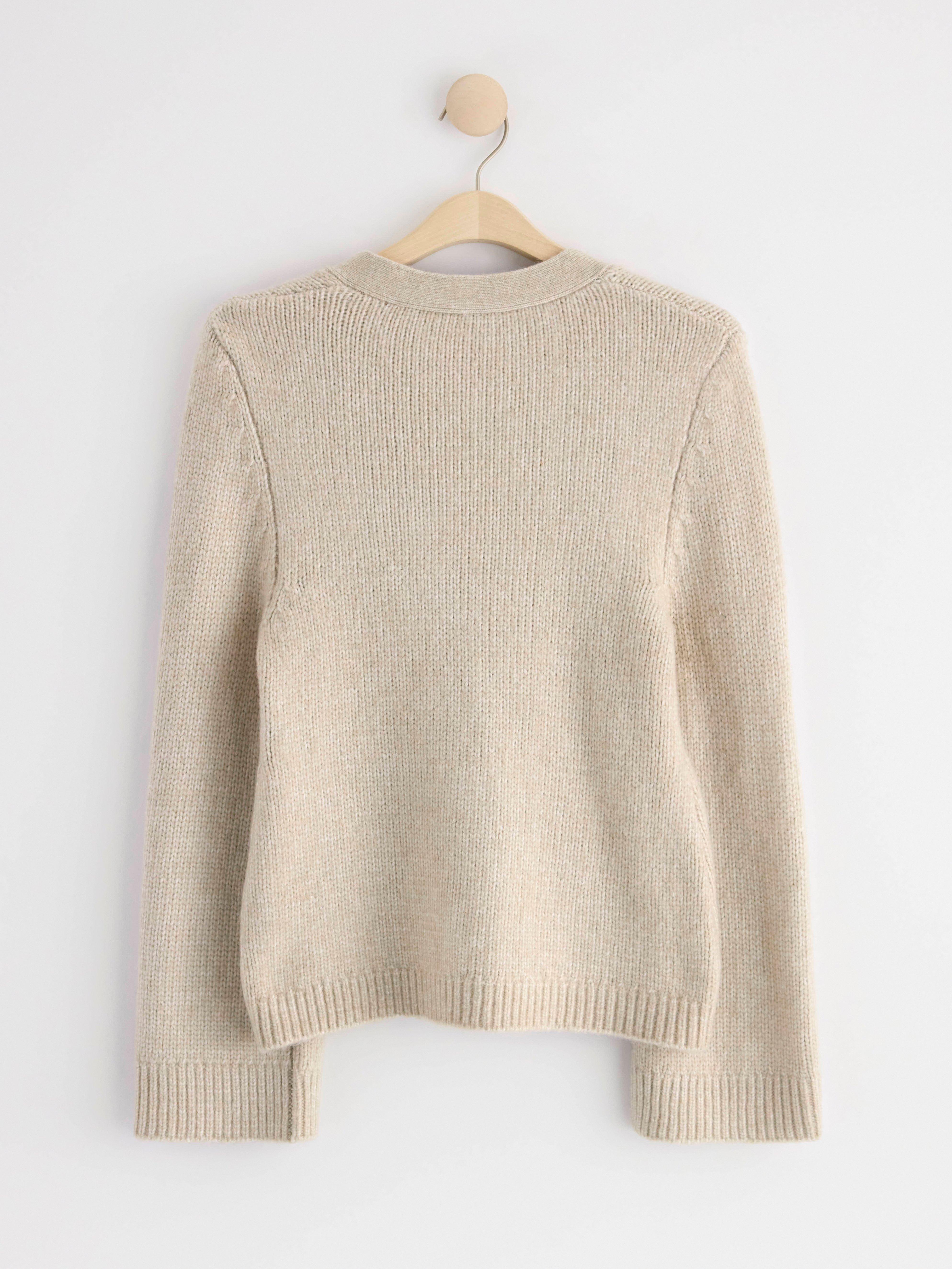 Knitted cardigan Light Beige