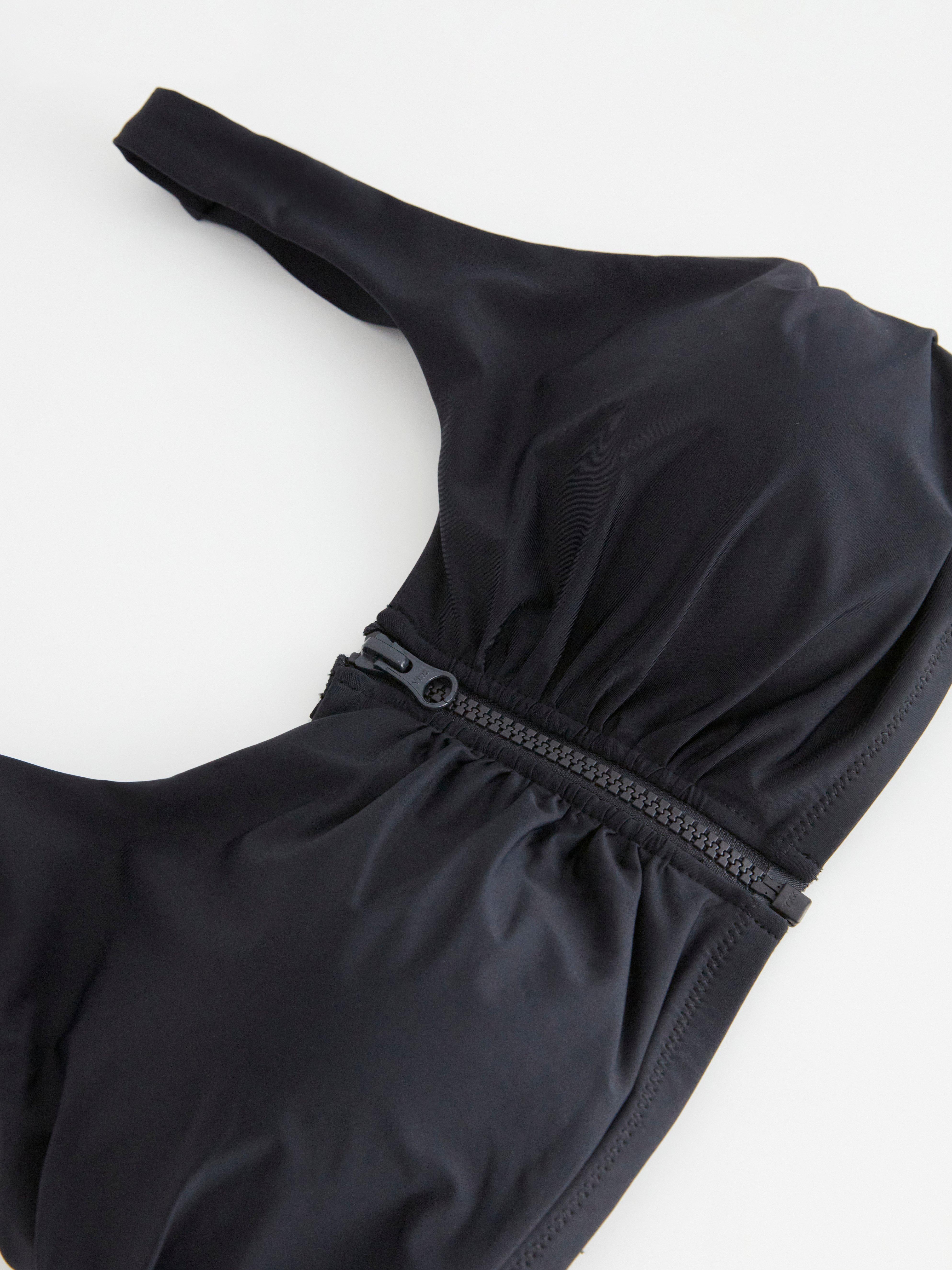 Wirefree prothesis bikini bra Black