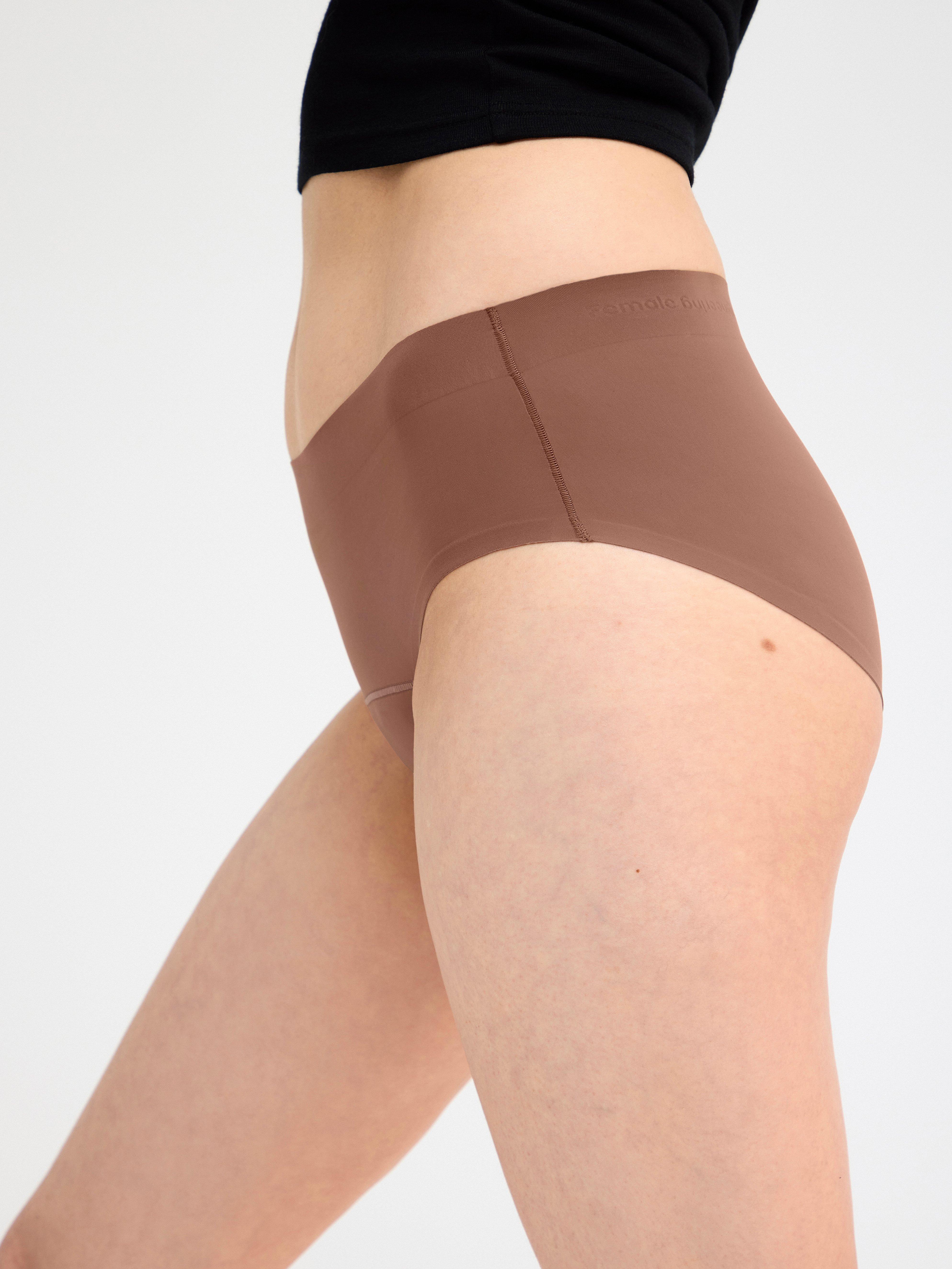 Engineered Hiphugger Period Proof – Period Panty High Absorbency Light dusty brown