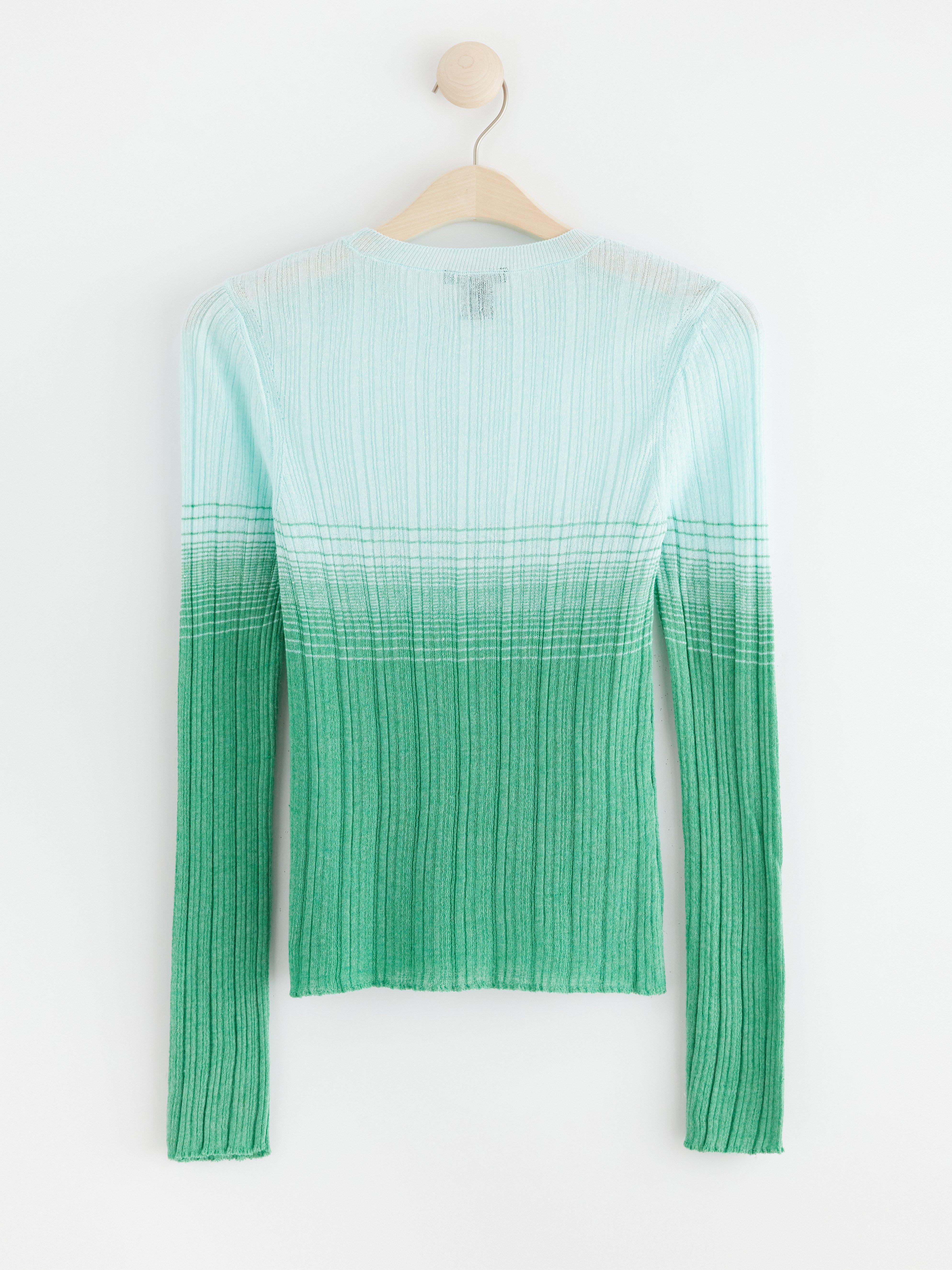 Long sleeve knitted top green