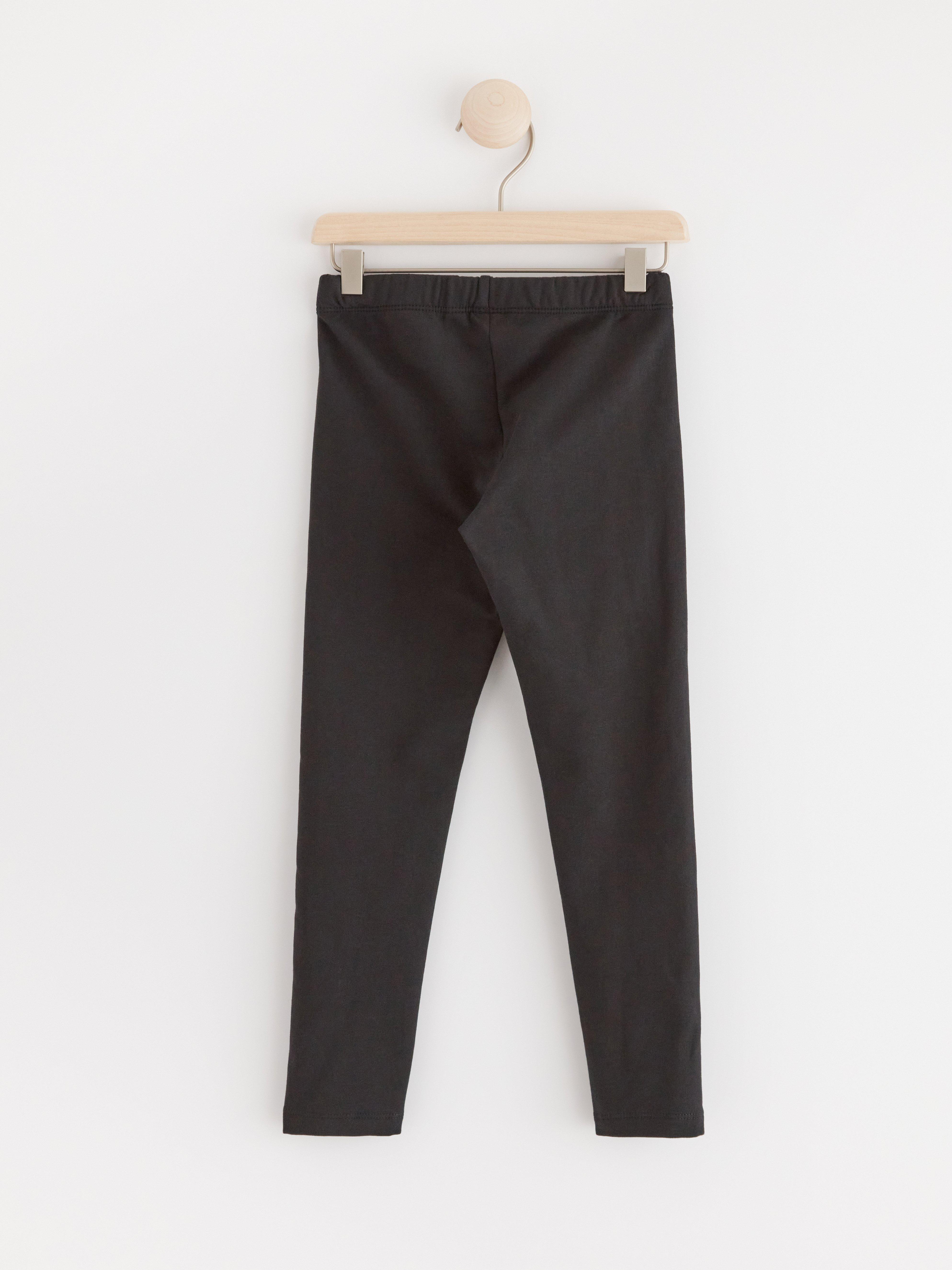 Leggings with brushed inside Black