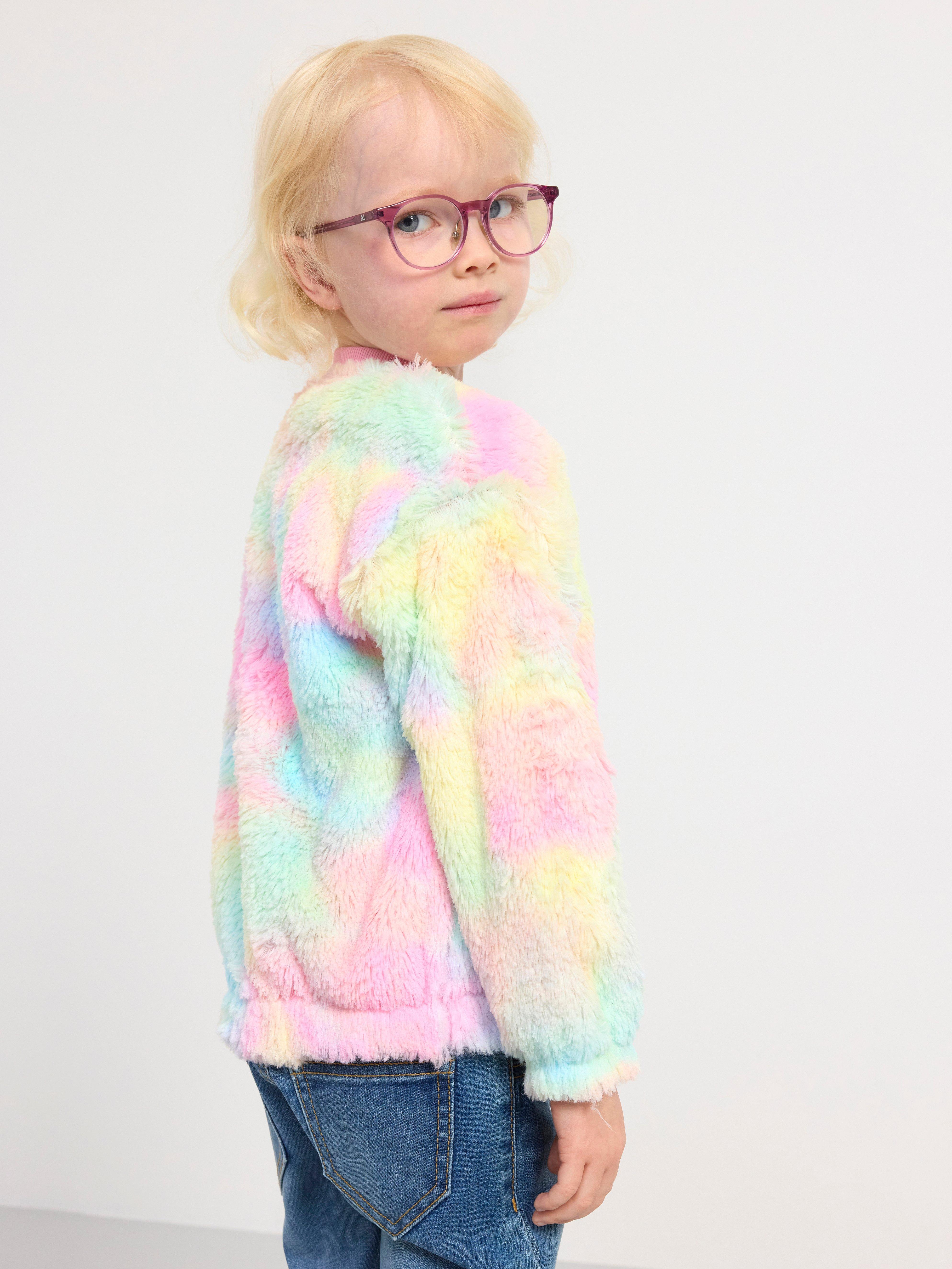Jacket  fuzzy colourful pink
