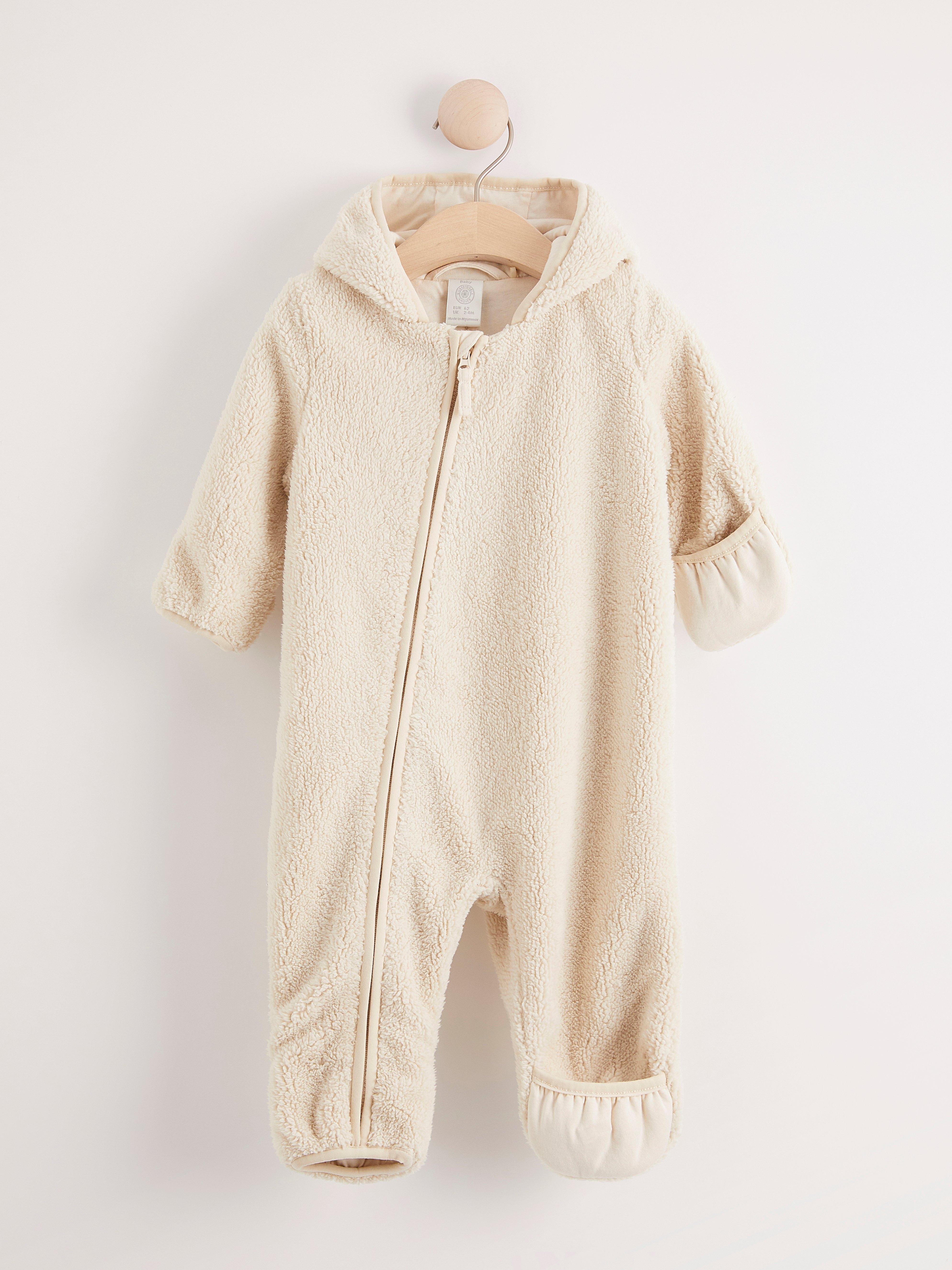 Pile overall with ears Light Beige