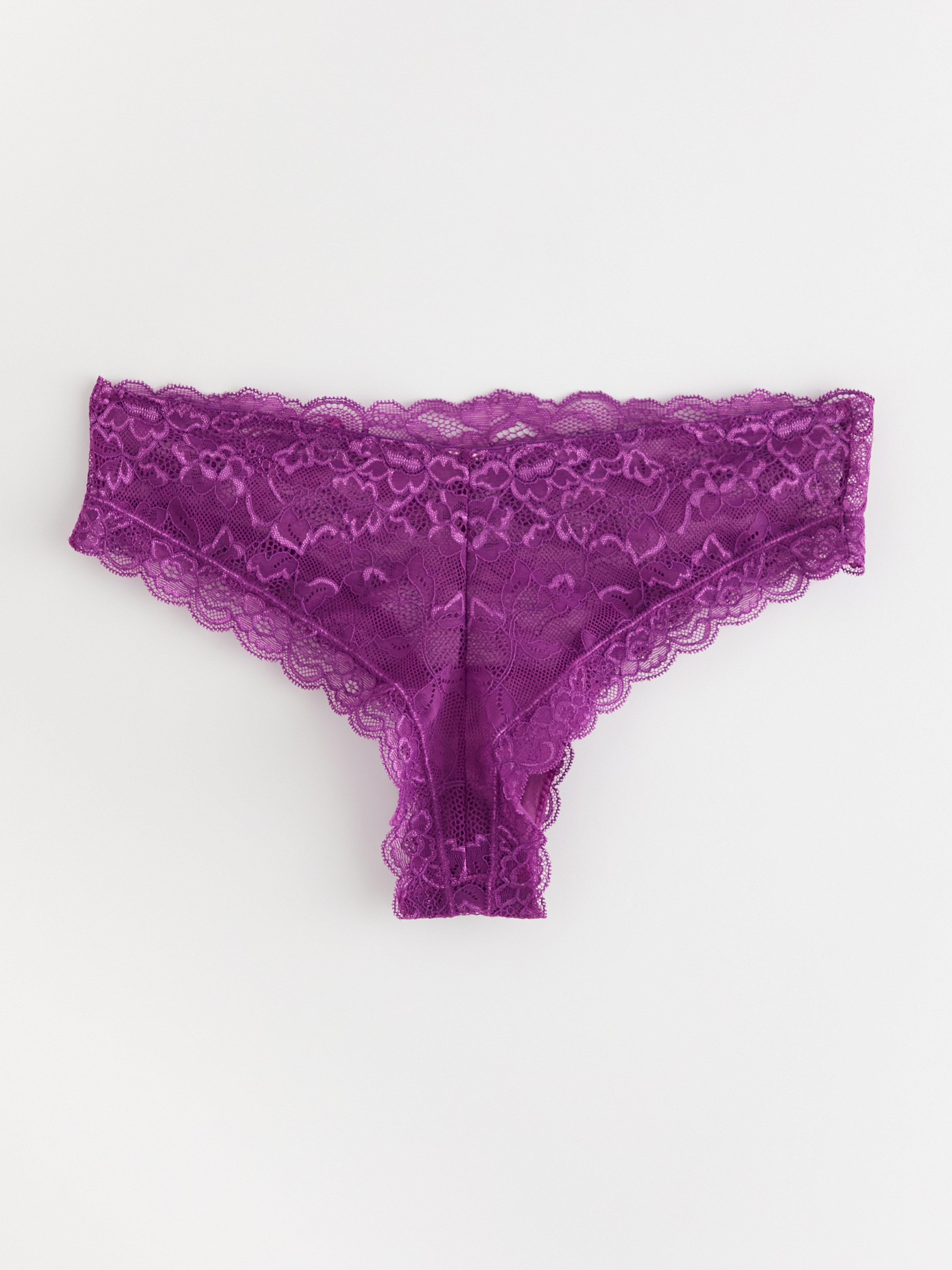 Brazilian briefs regular waist Dark Lilac