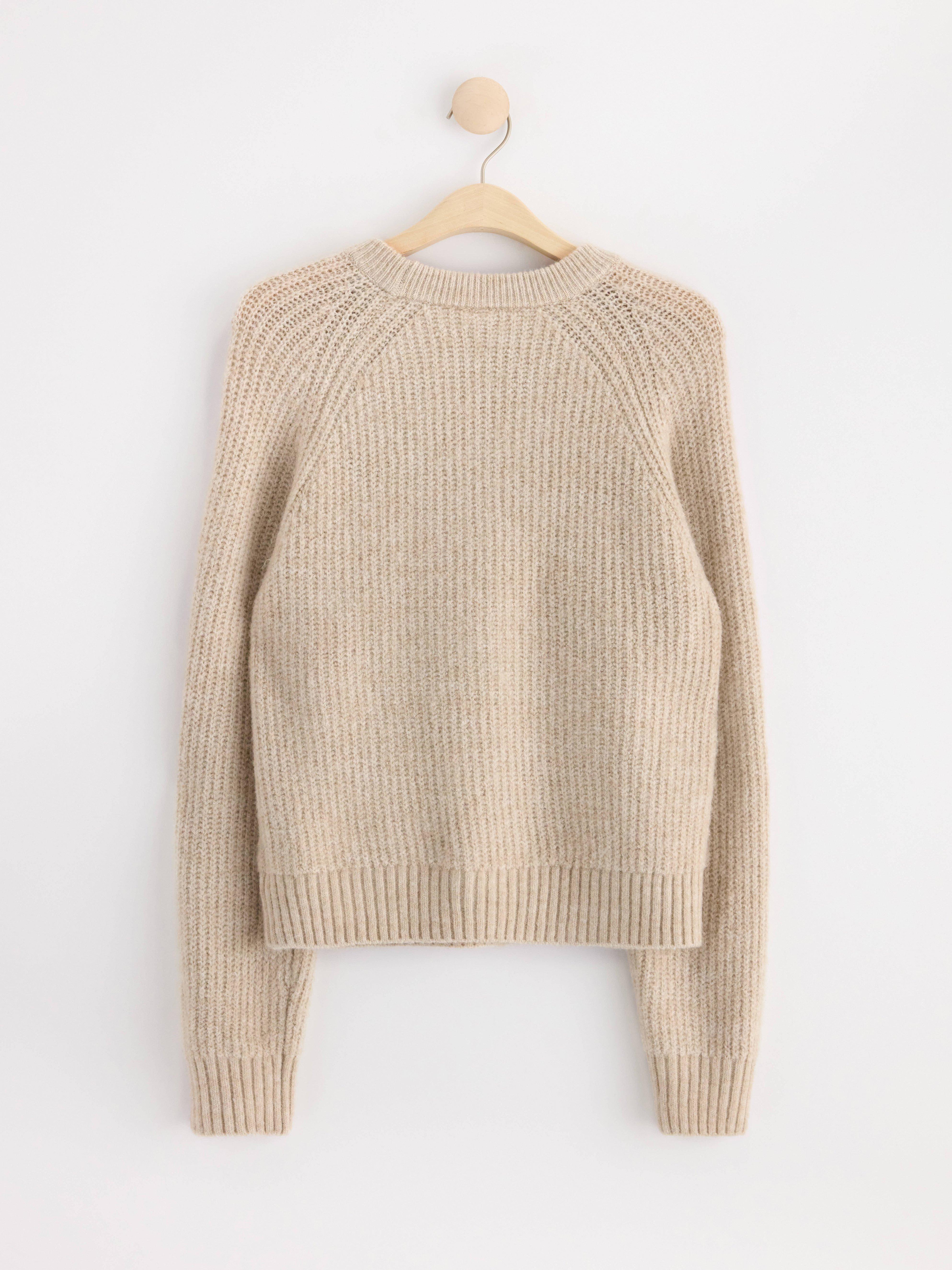 Knitted jumper Beige Melange