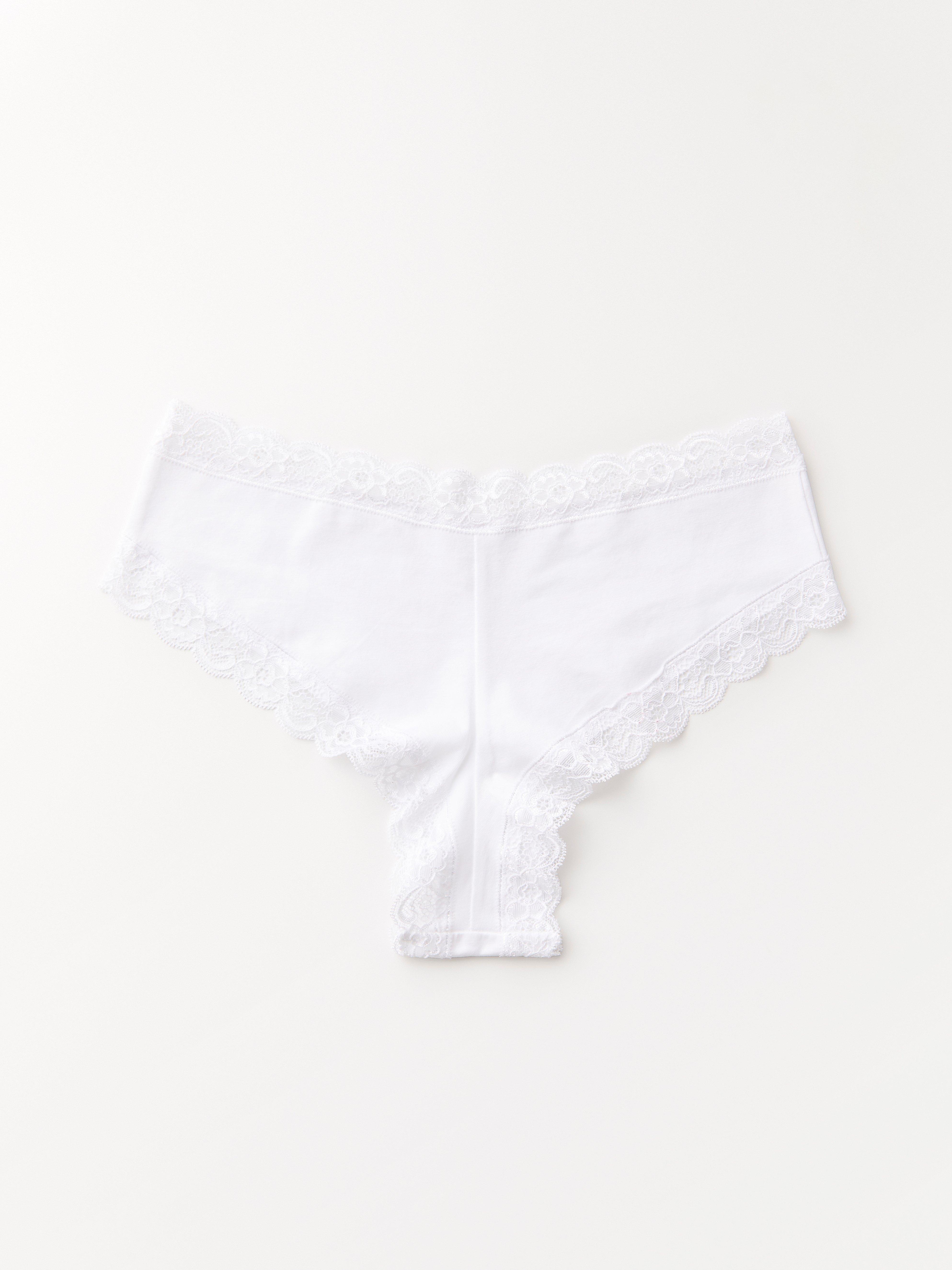 Brazilian regular briefs in cotton blend White