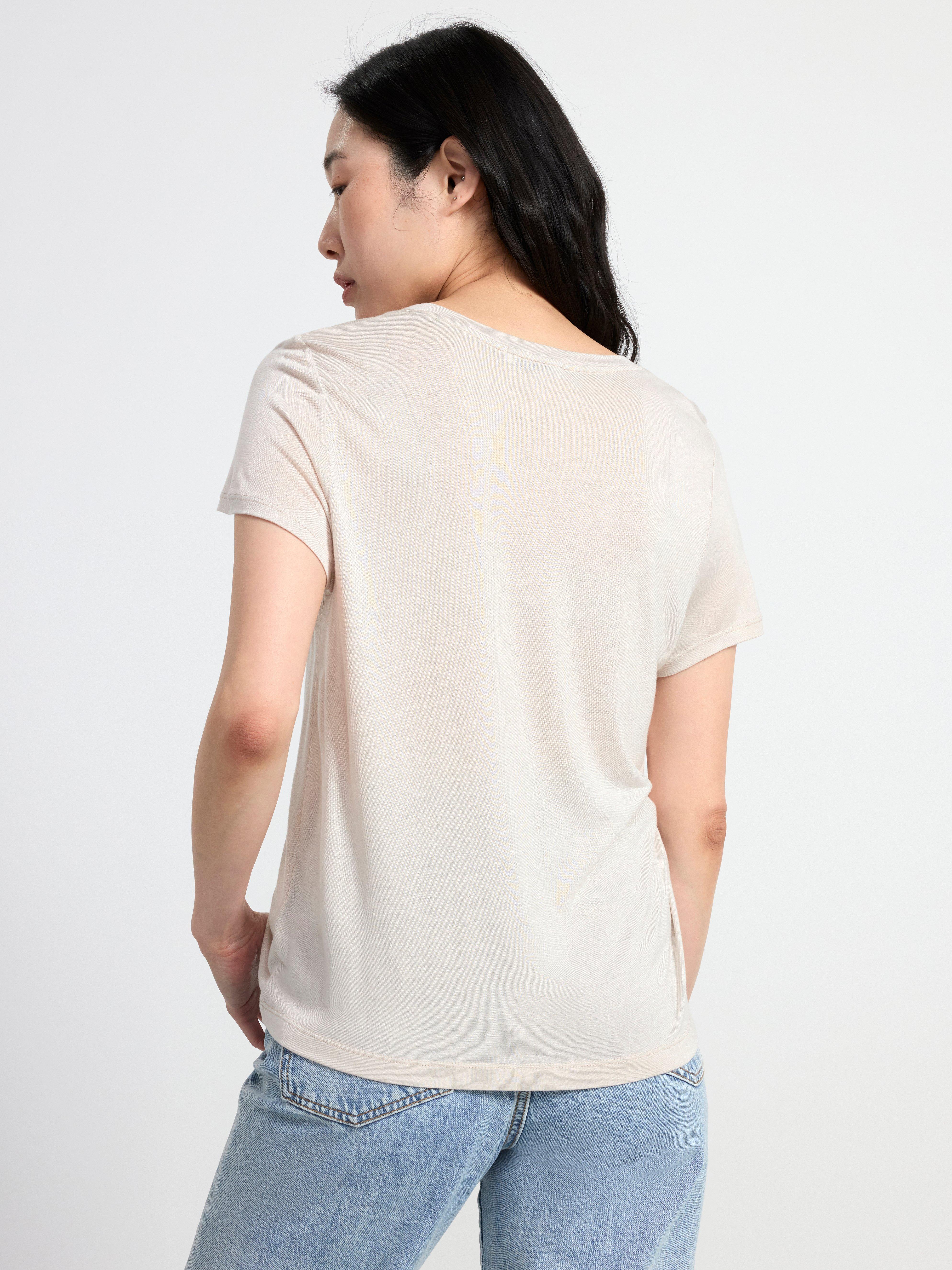 Short sleeve top Light Beige