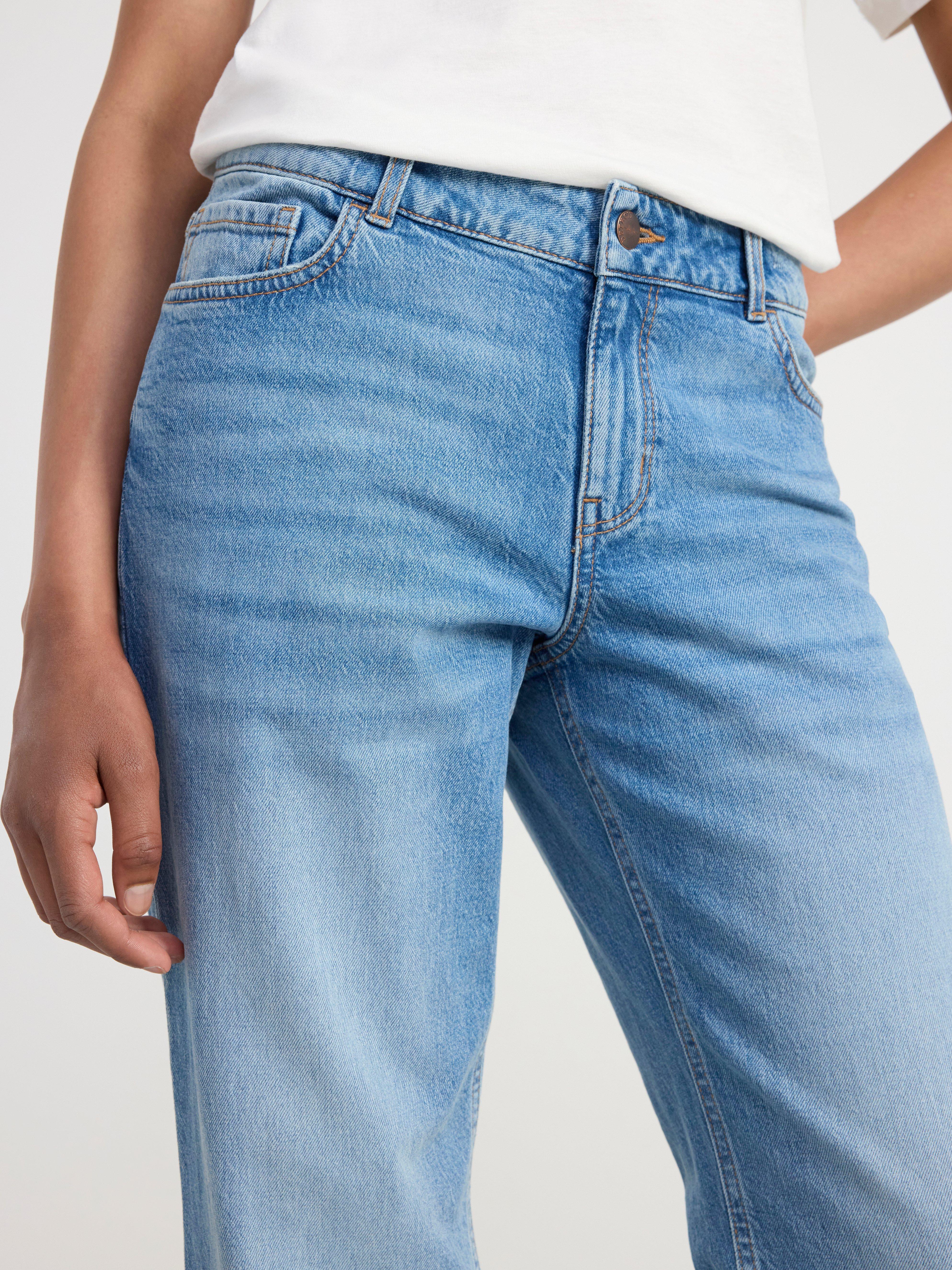 STELLA Straight regular waist jeans Light denim