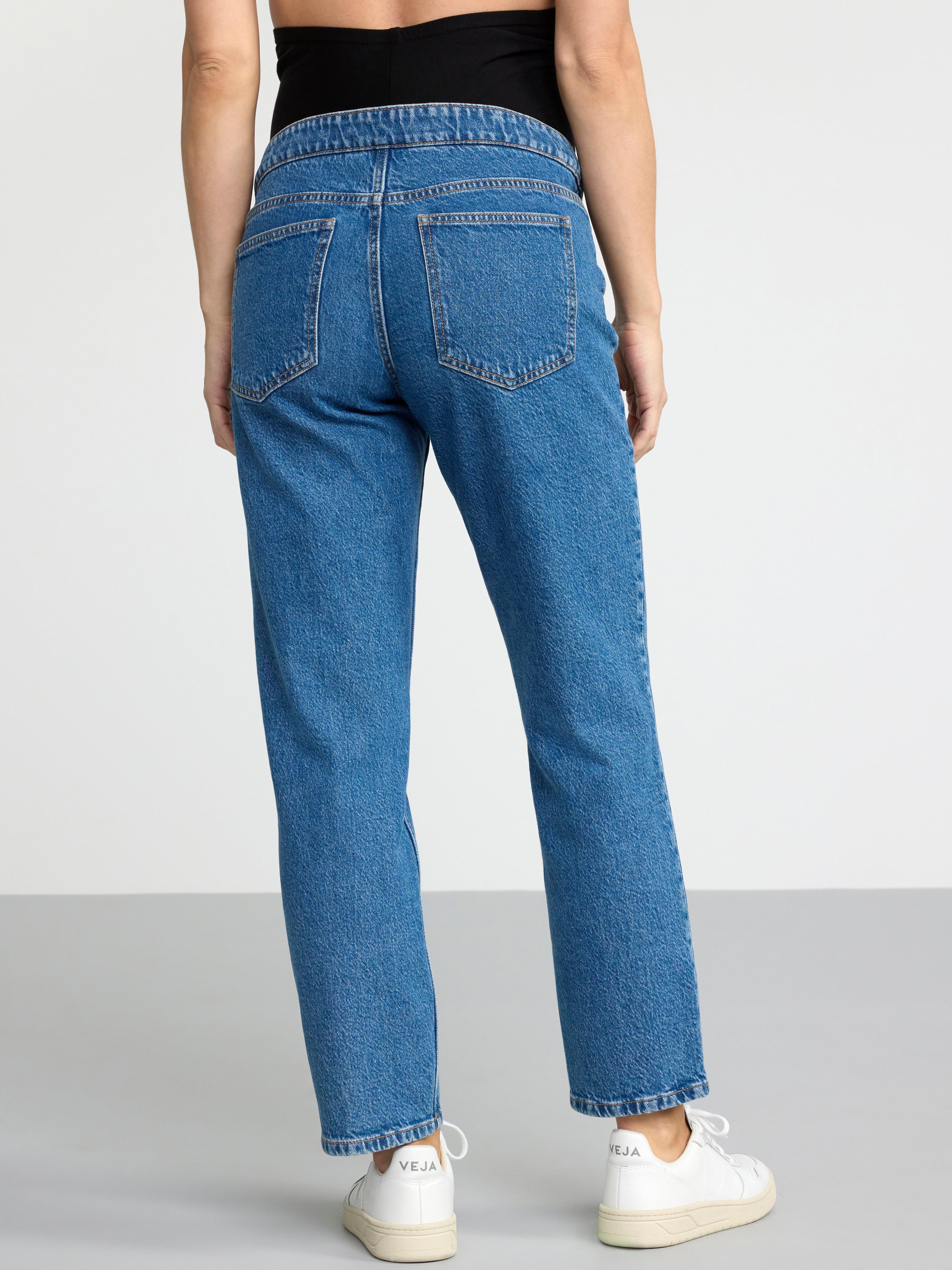 MOM Straight cropped jeans Light denim