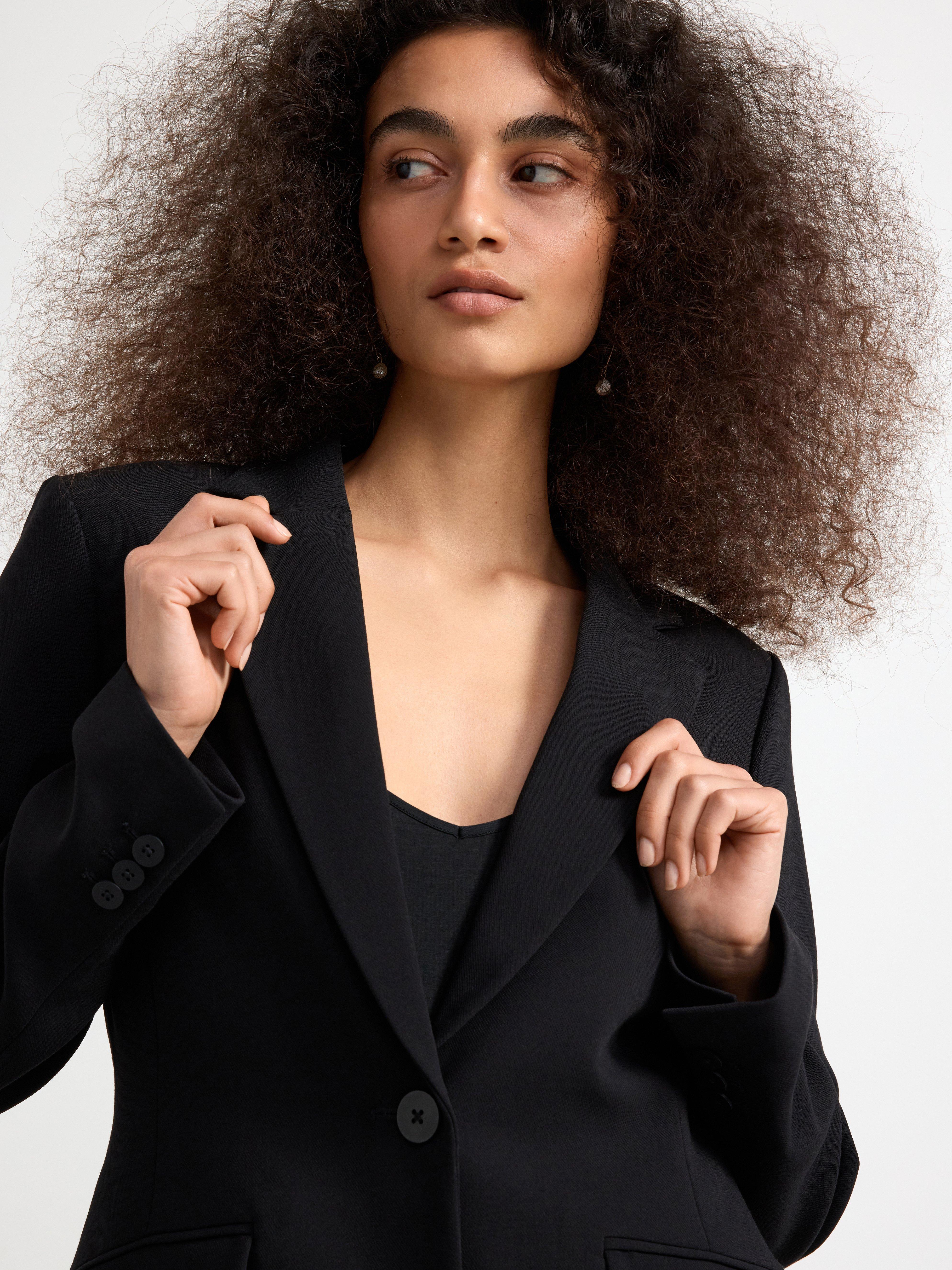 Blazer with double button closure Black