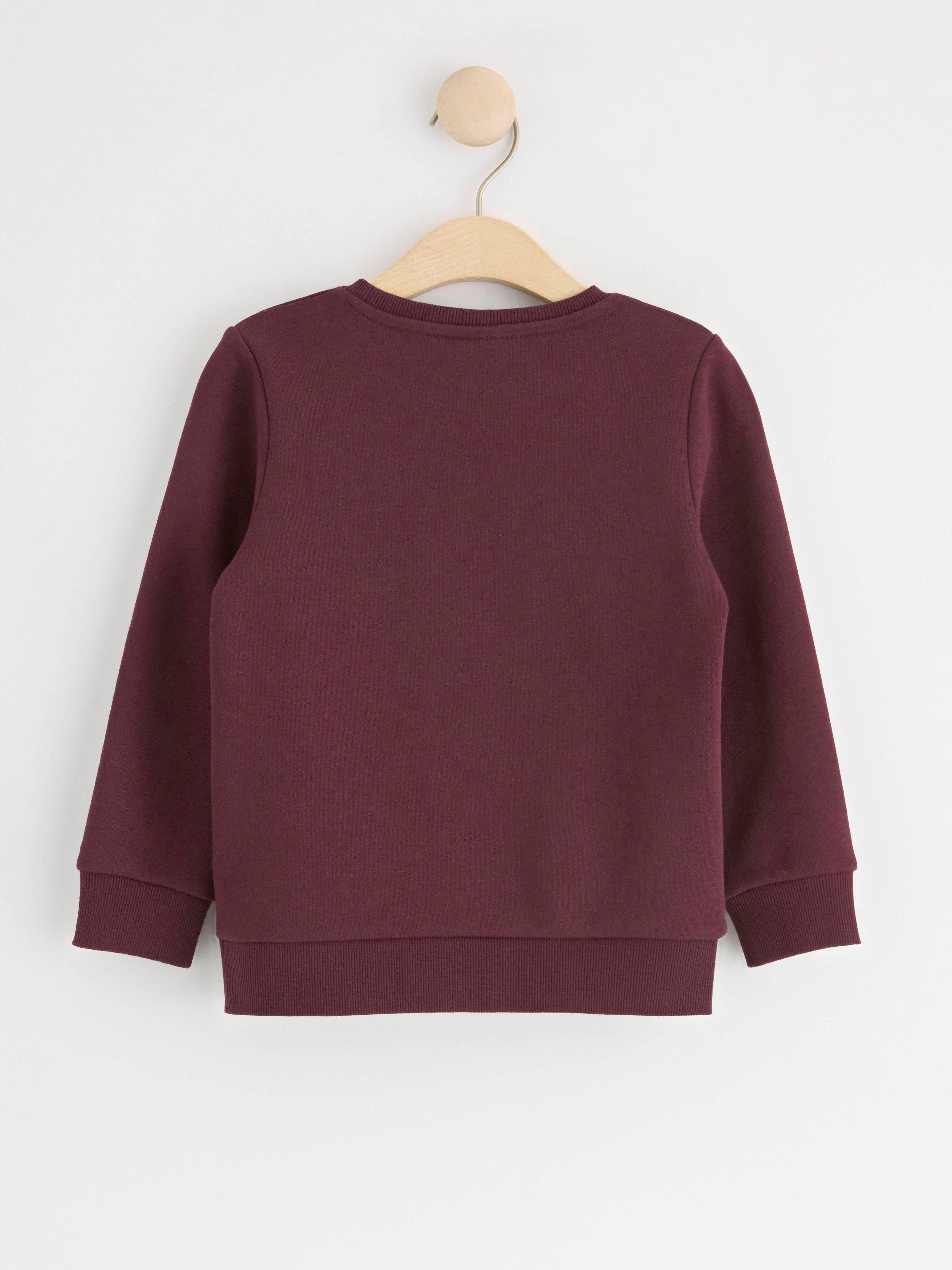 Sweatshirt with brushed inside Dark Lilac