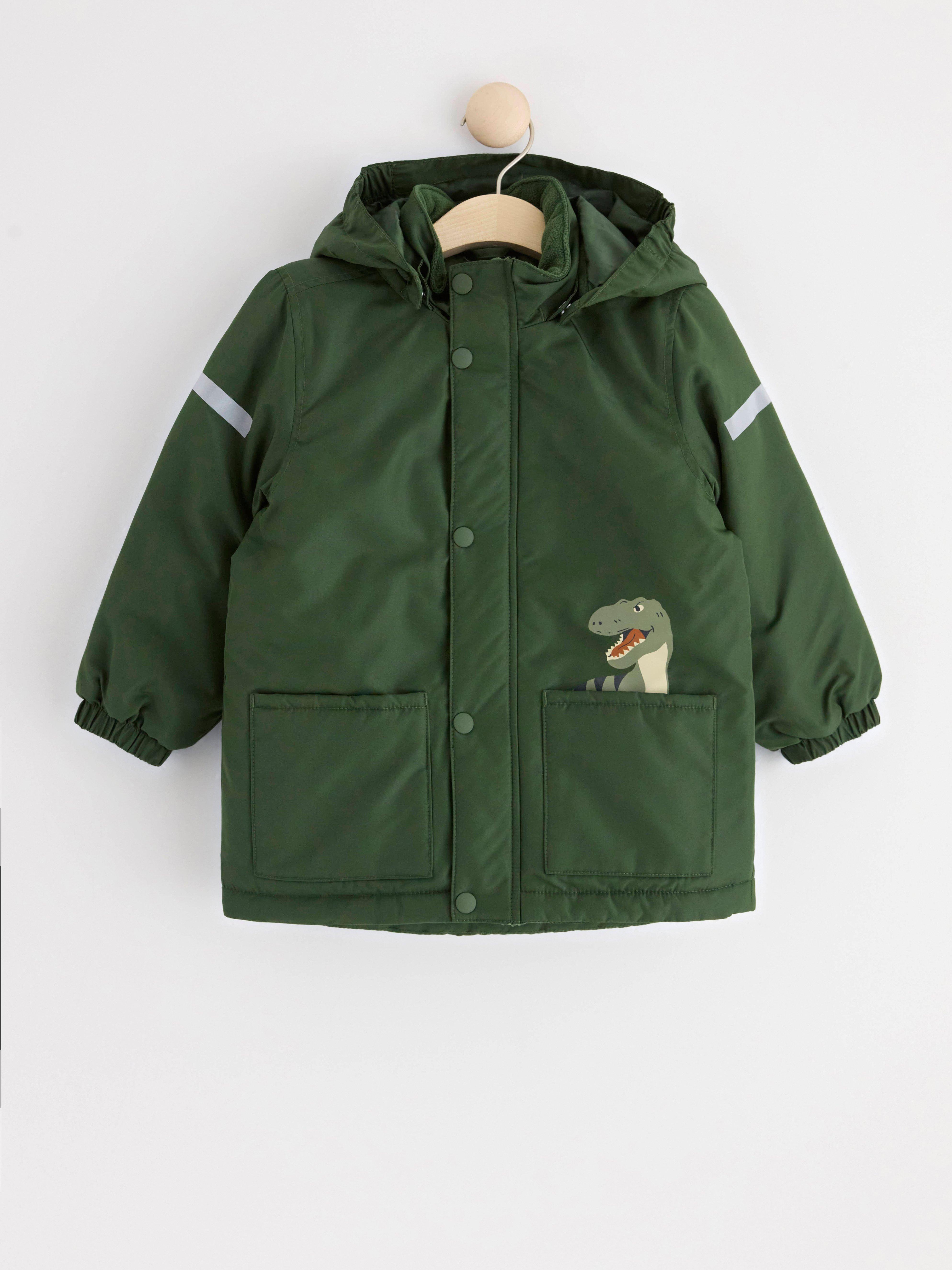 Water repellent padded jacket Dark dusty green