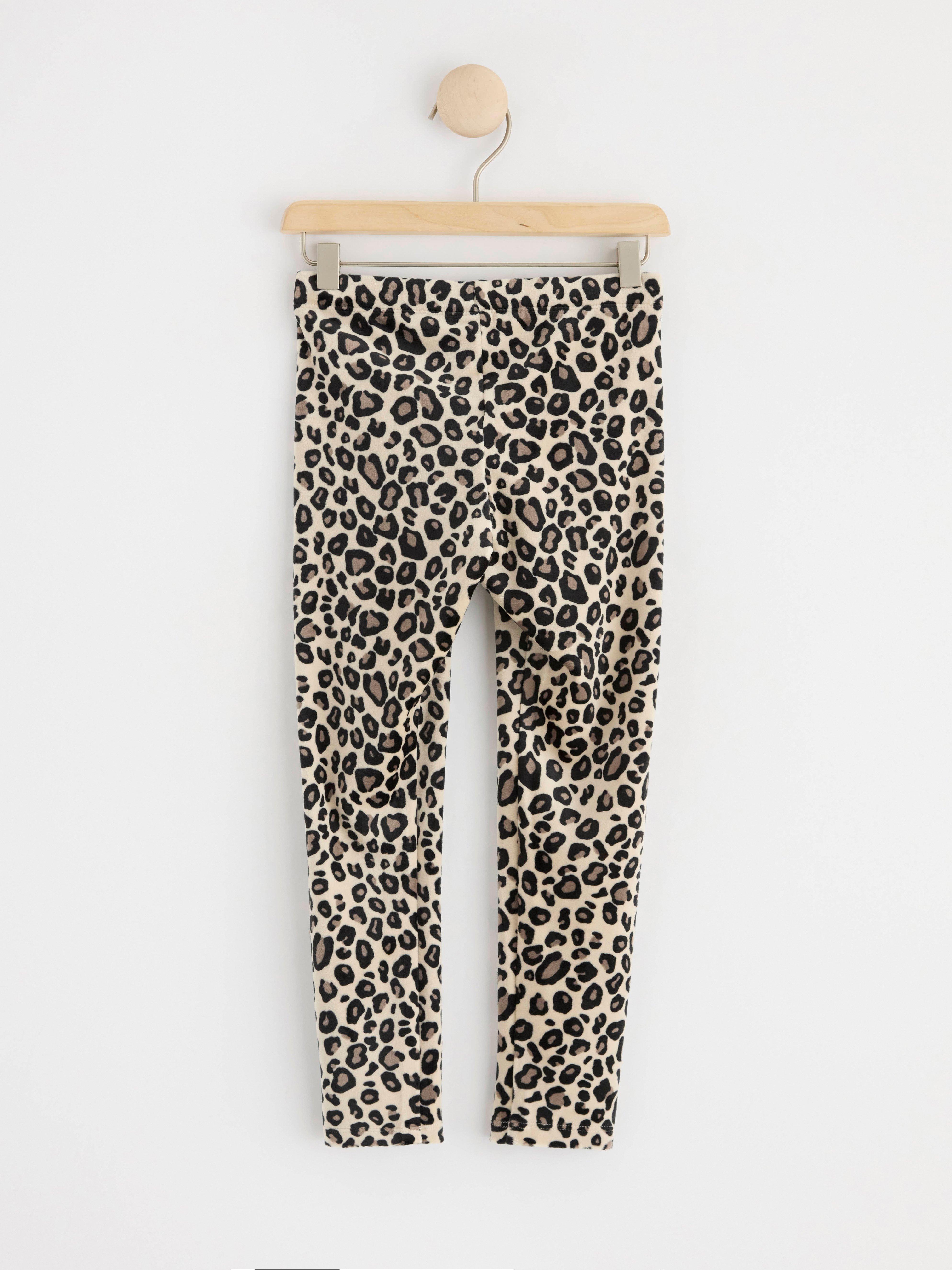 Velour leggings Light Beige