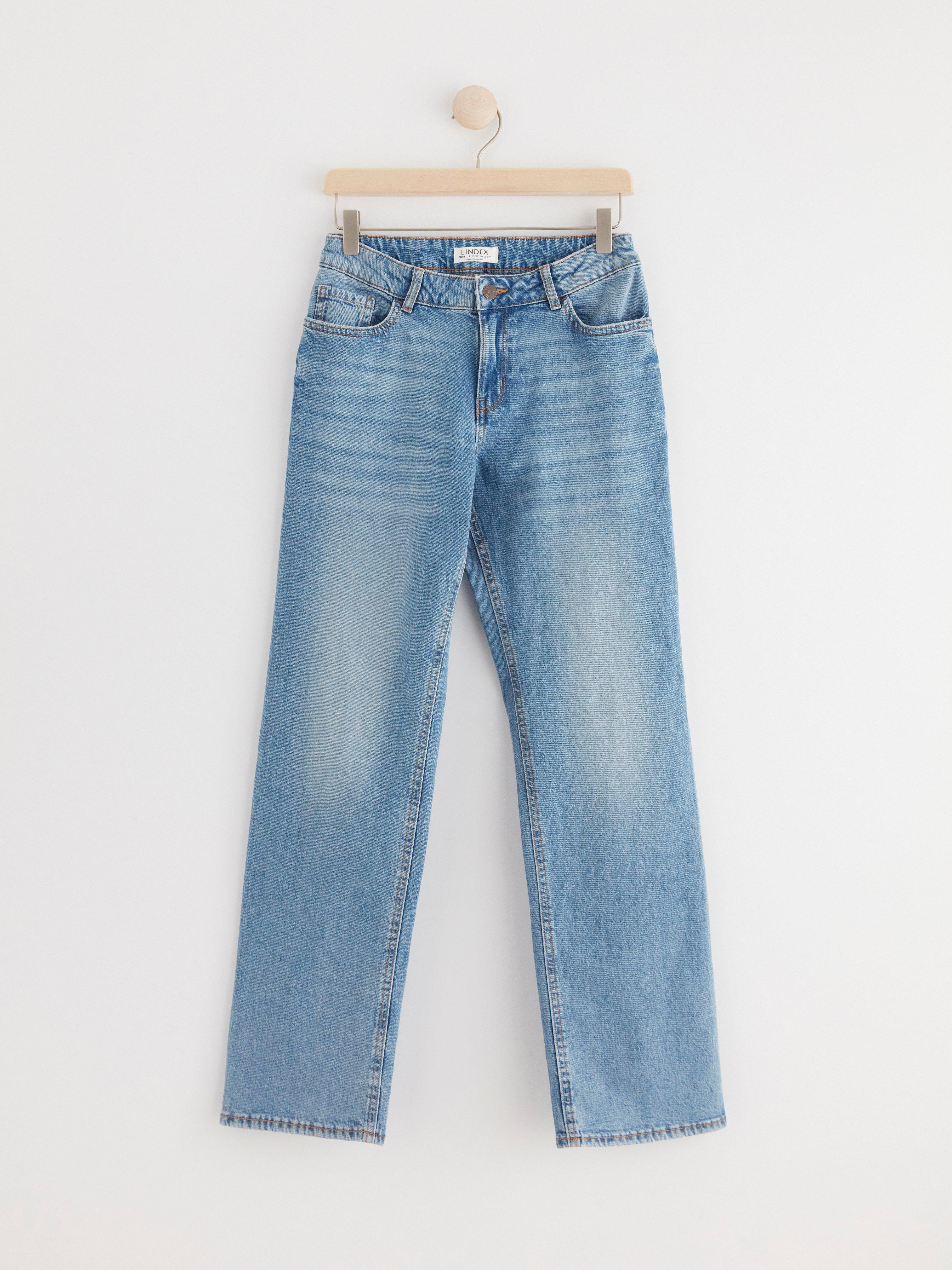 STELLA Straight regular waist jeans Light denim