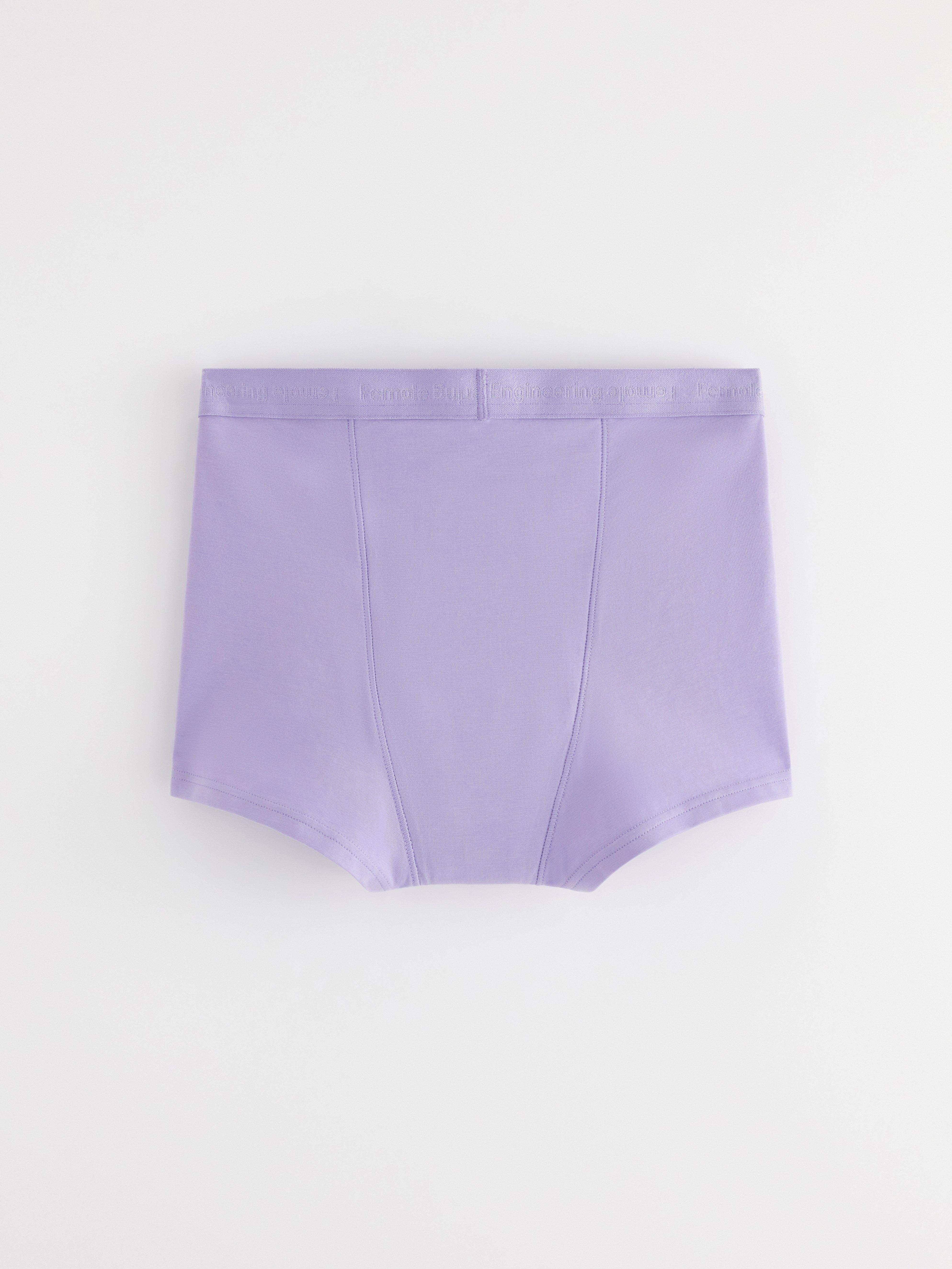 Engineered Teens Boxer Super Period Proof - Period Panty with extended gusset Dusty Lilac