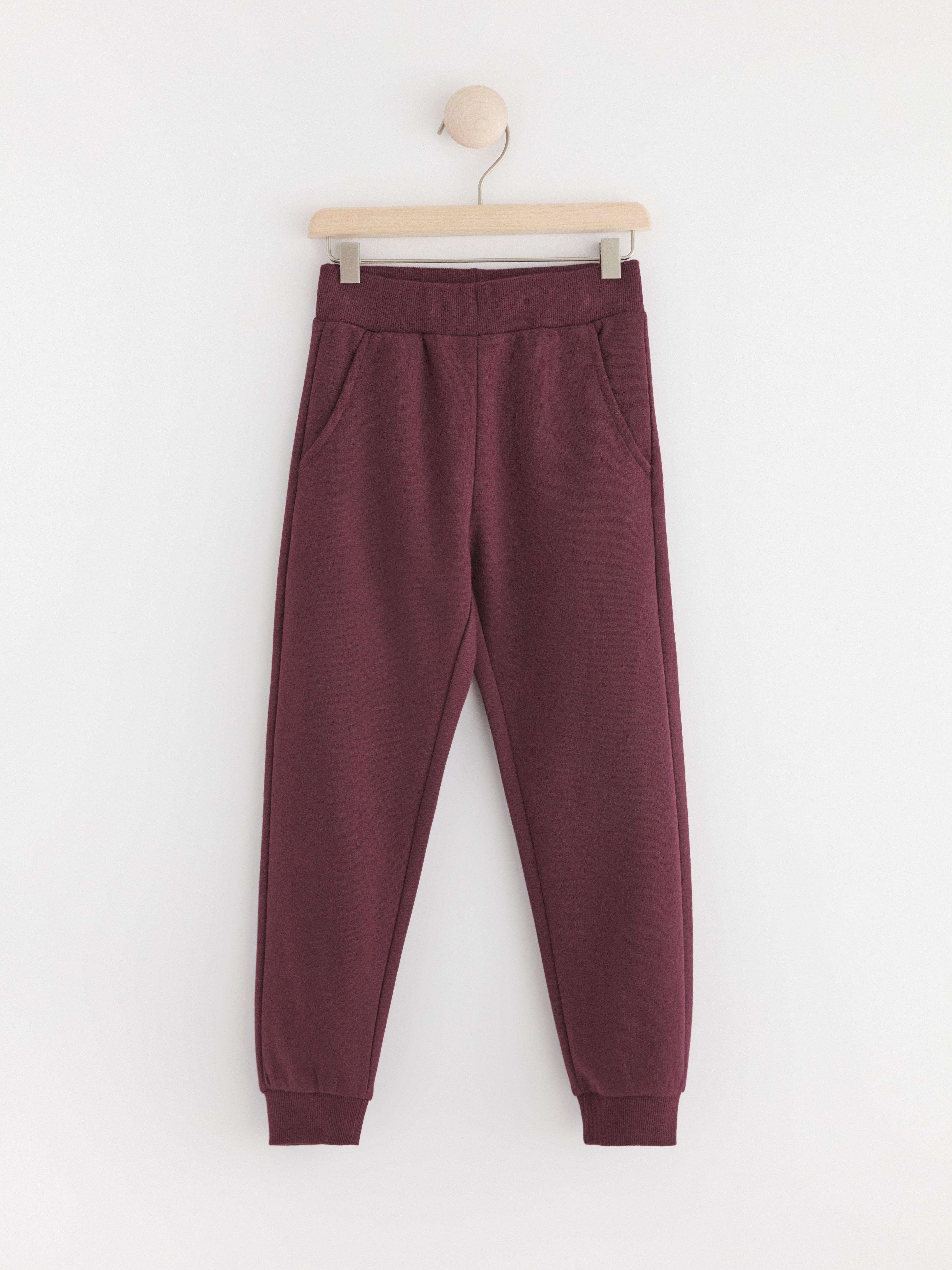 Joggers with brushed inside Dark Lilac