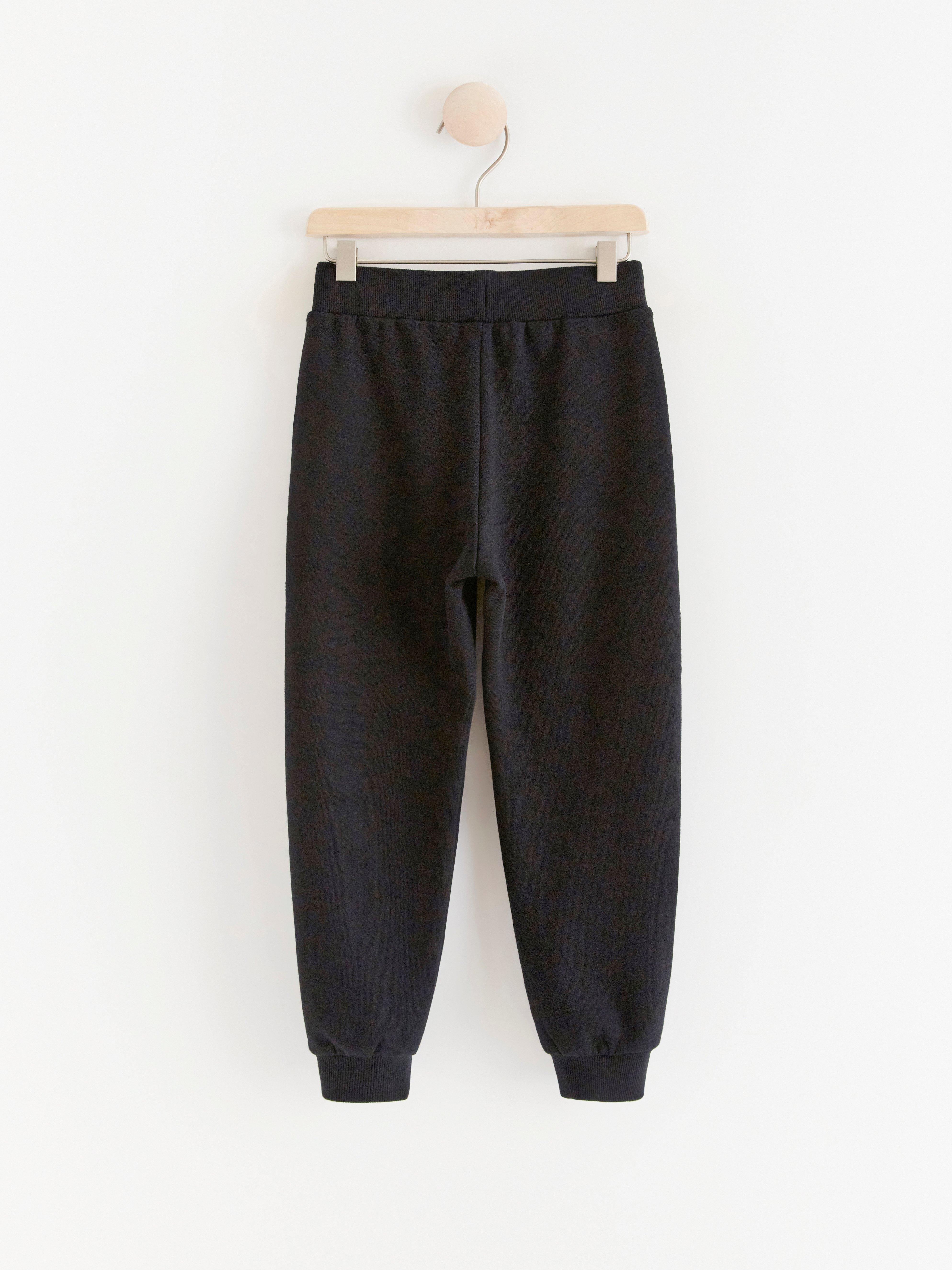 Extra durable trousers with brushed inside Black
