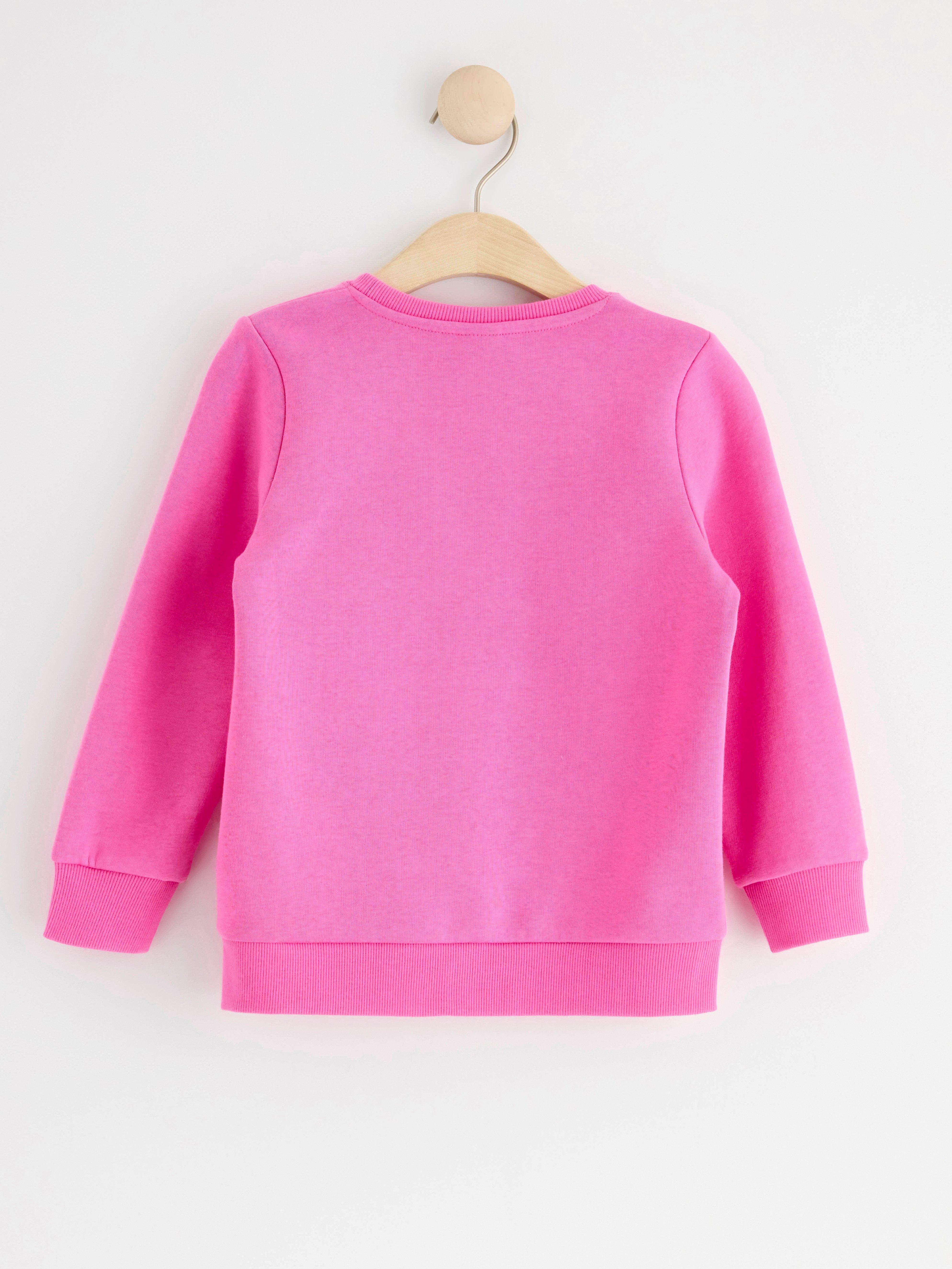 Sweatshirt with brushed inside Pink