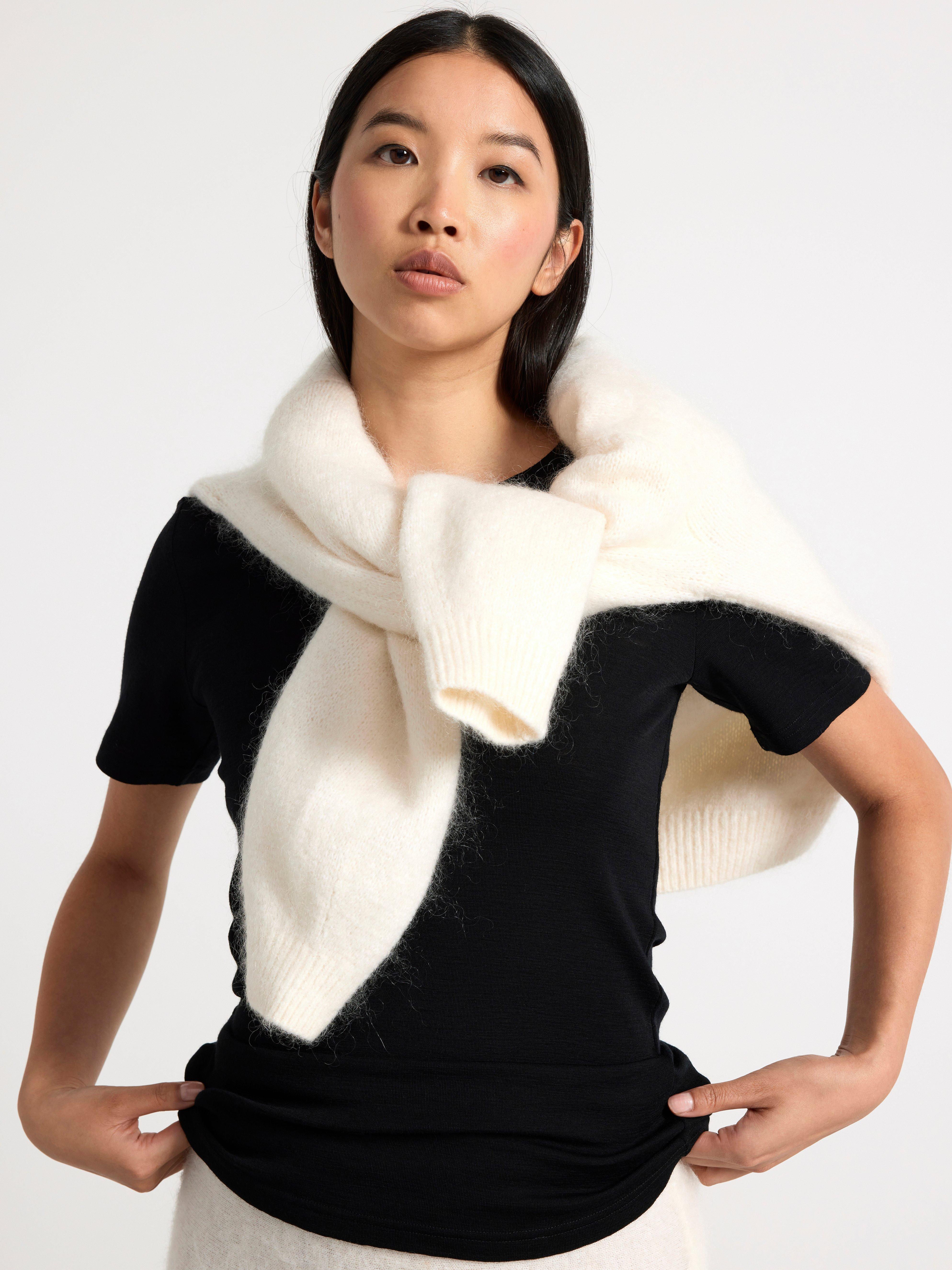 T-shirt in merino wool Black