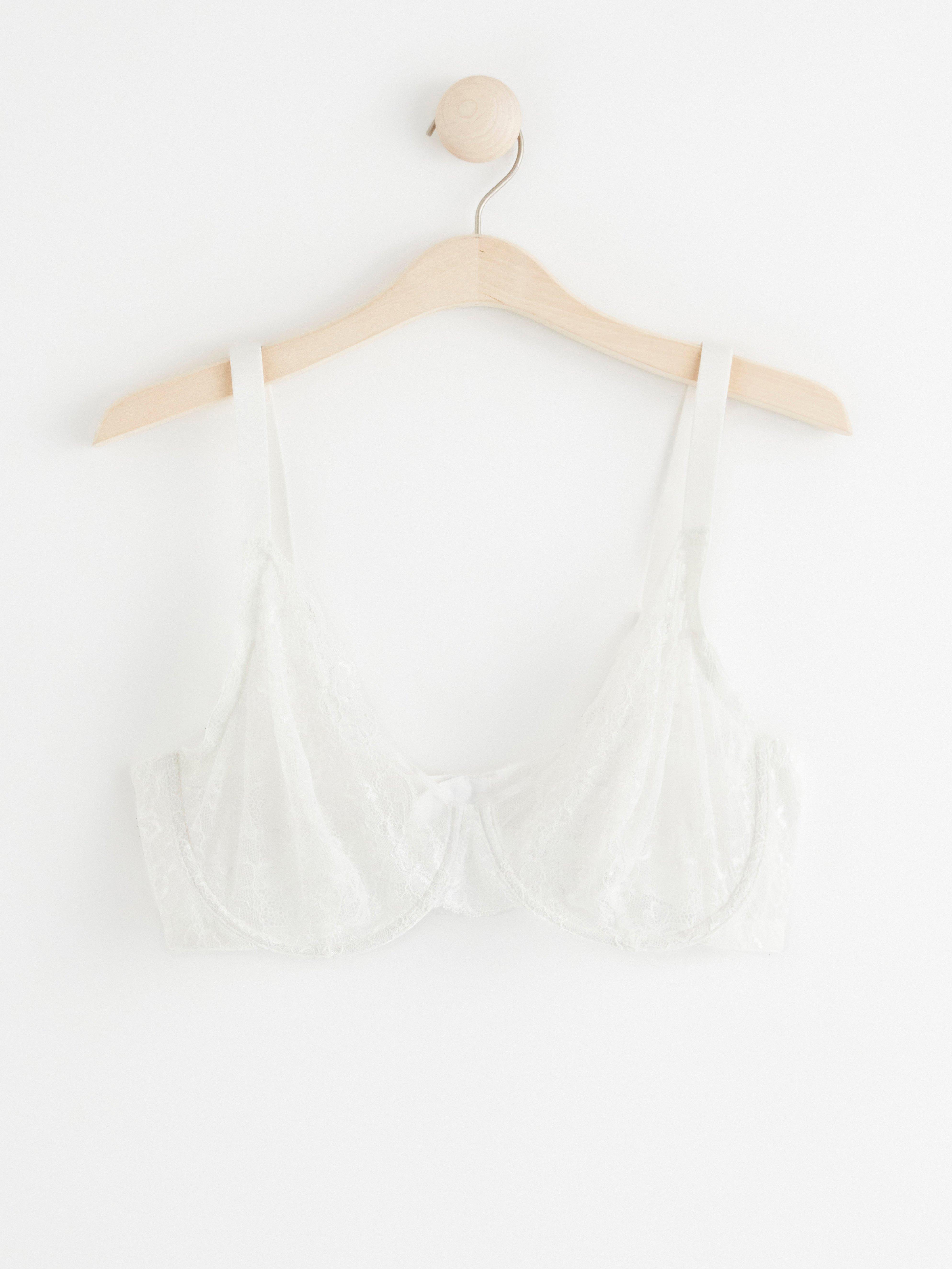 Aster unpadded bra White