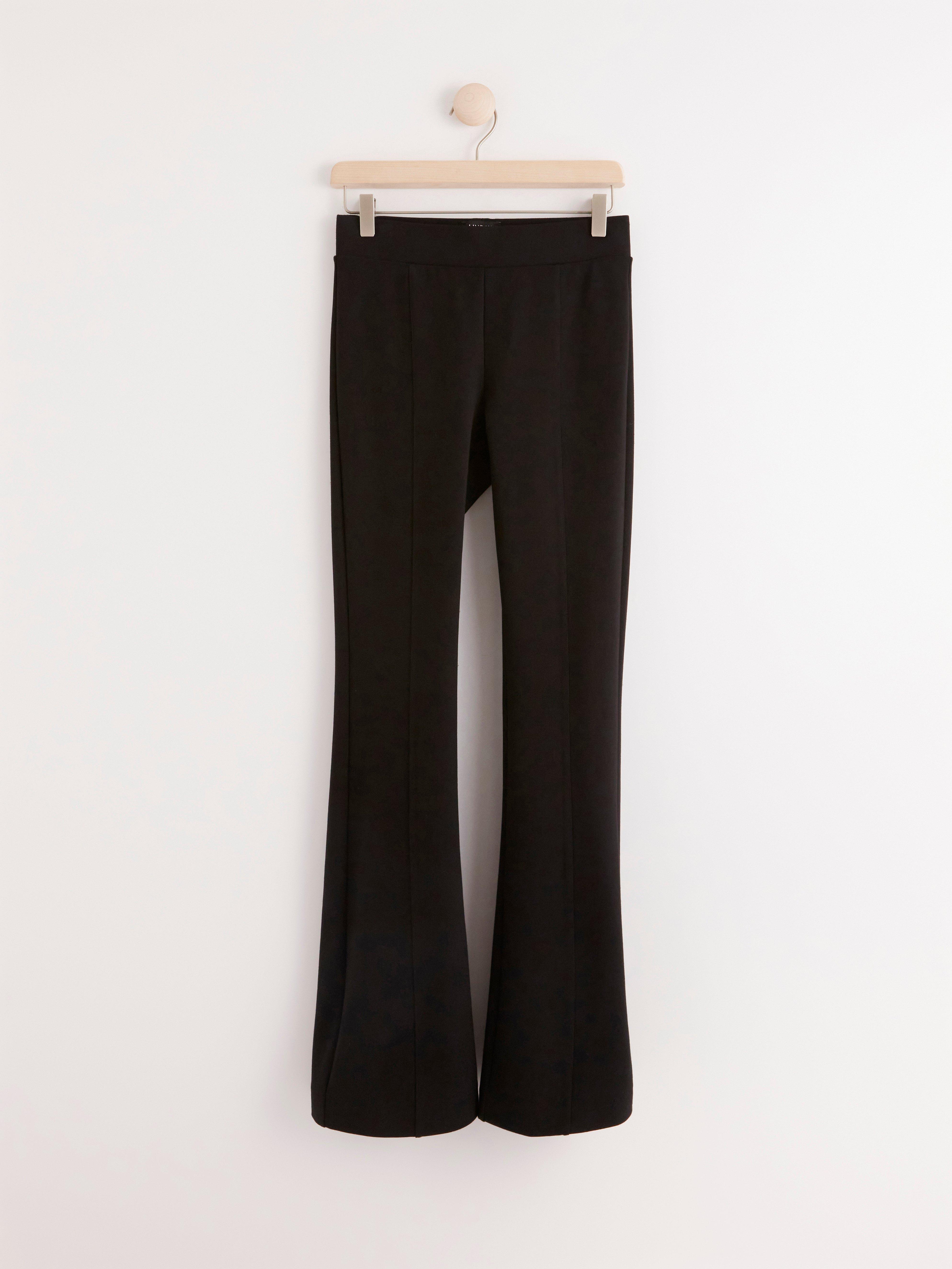 Flared Punto trousers Black
