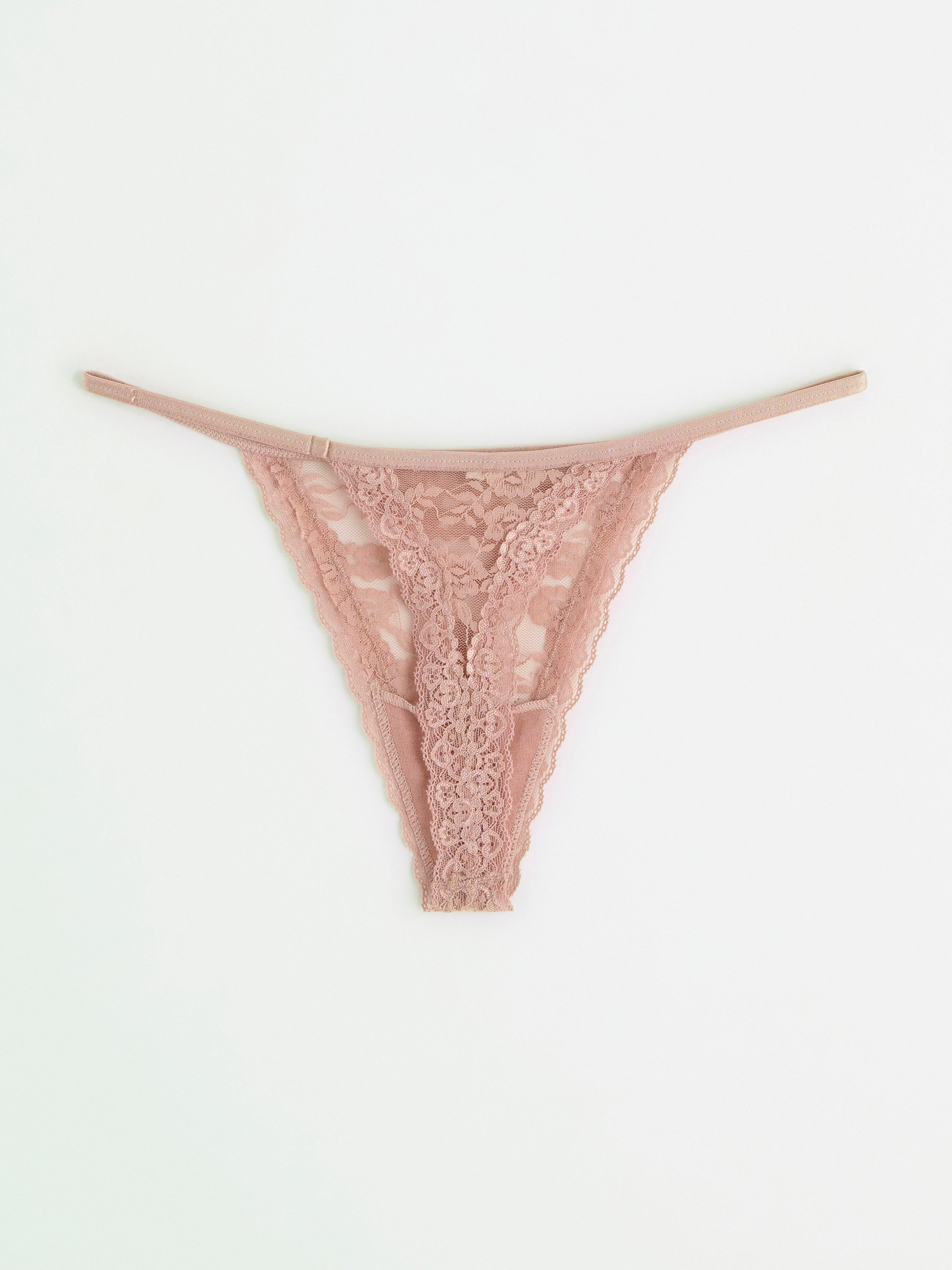 Thong low waist Light Dusty Pink