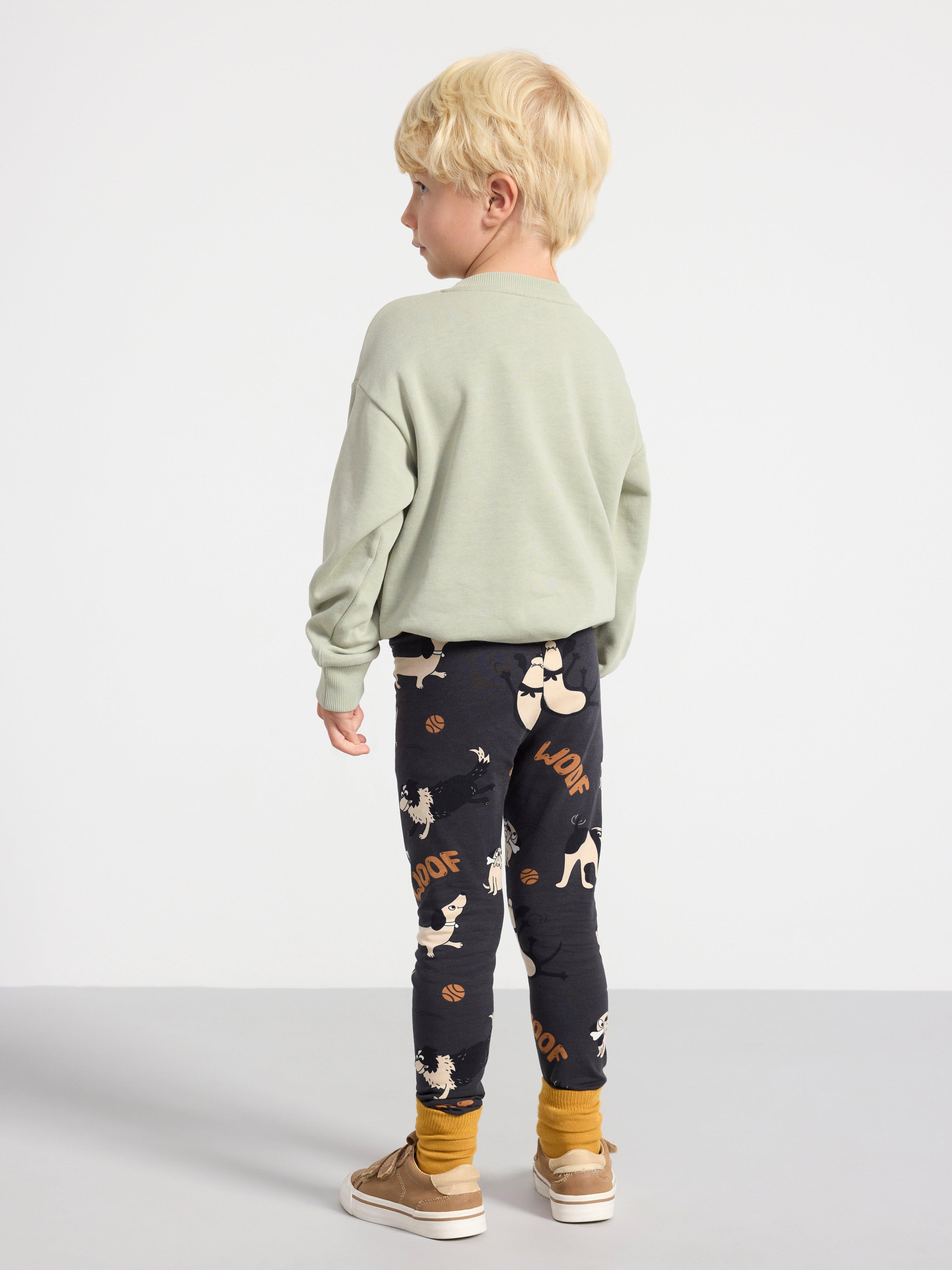 Leggings with dogs Offblack