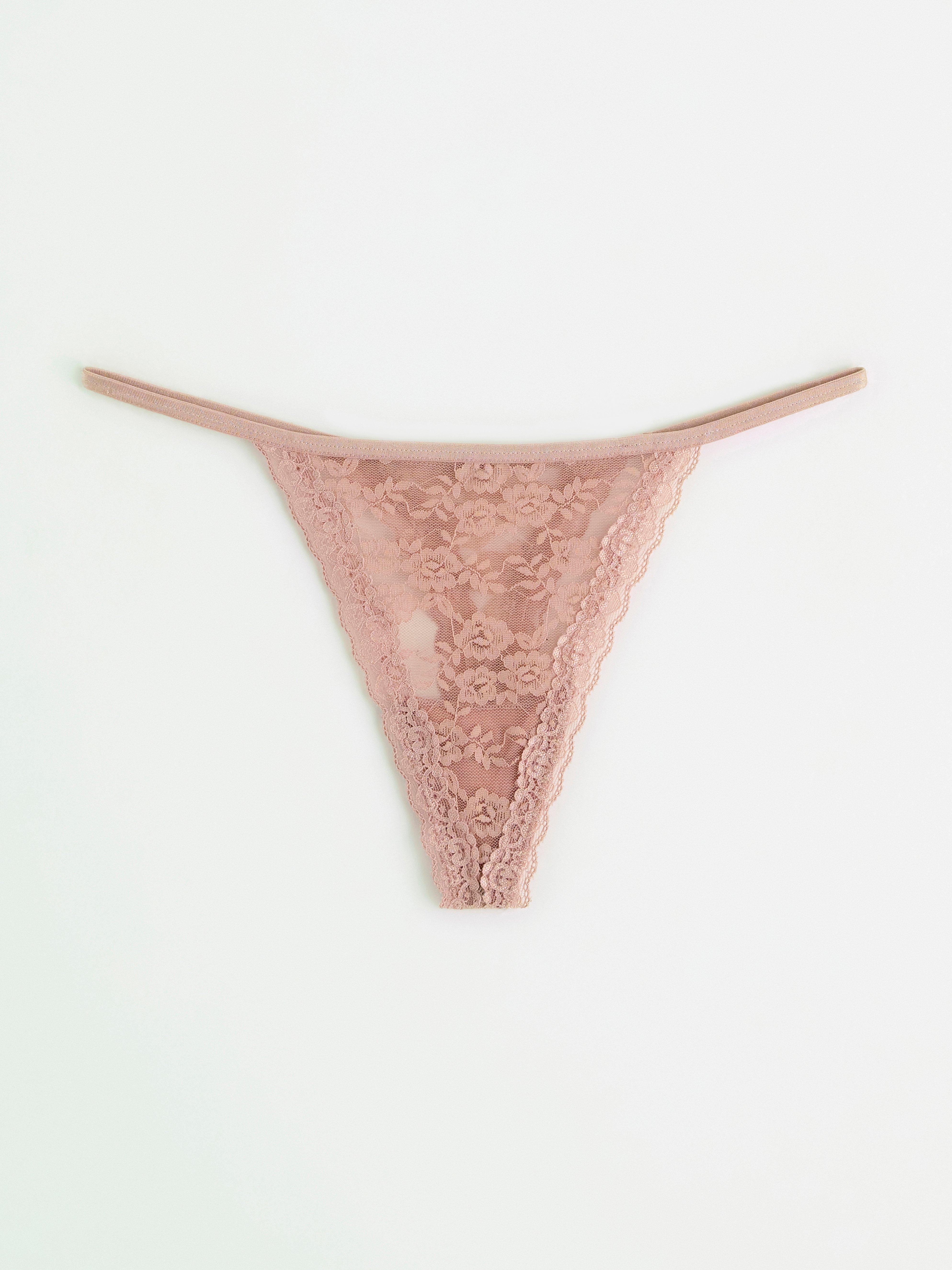 Thong low waist Light Dusty Pink