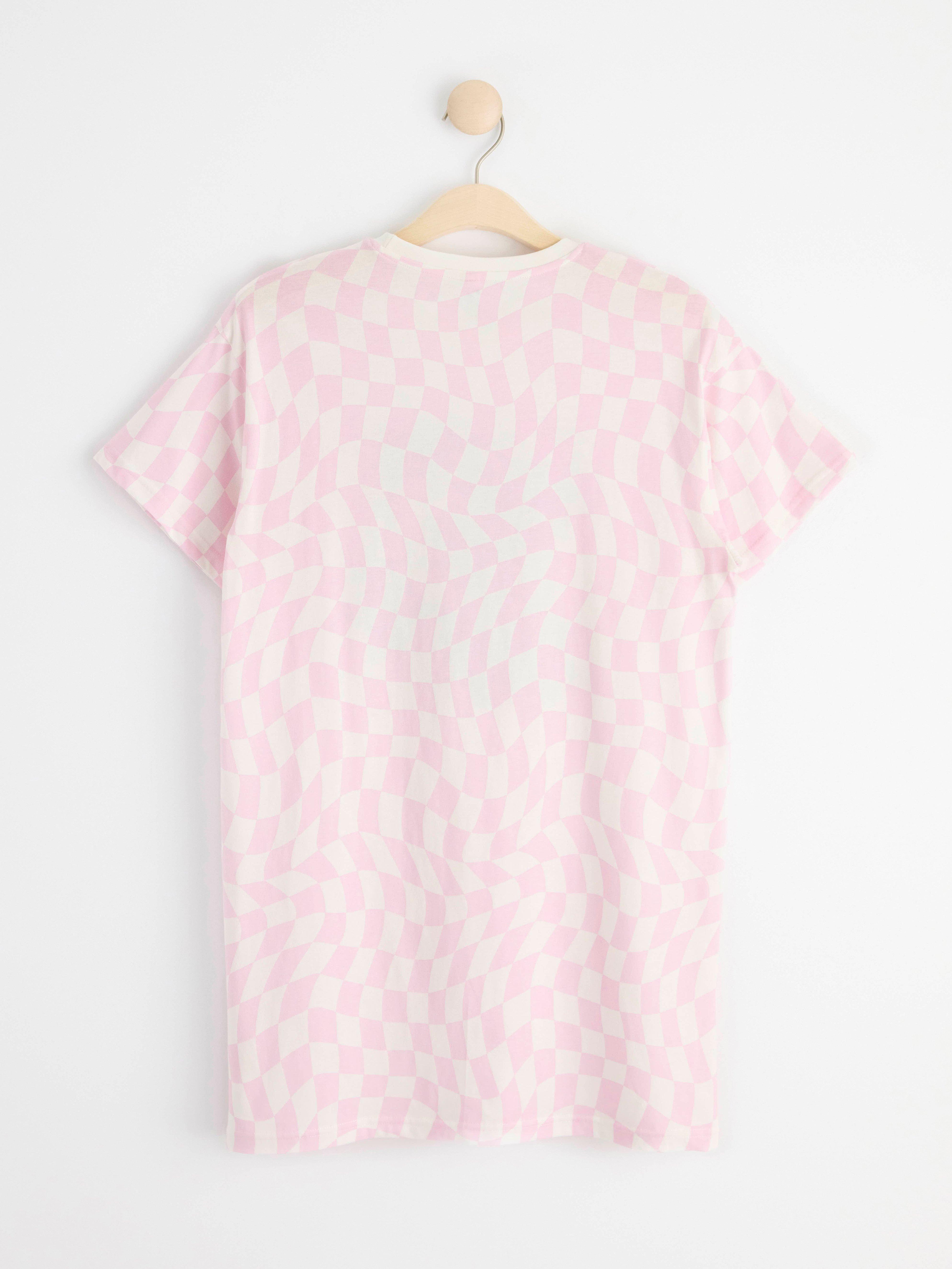 Night dress with print Dusty Pink